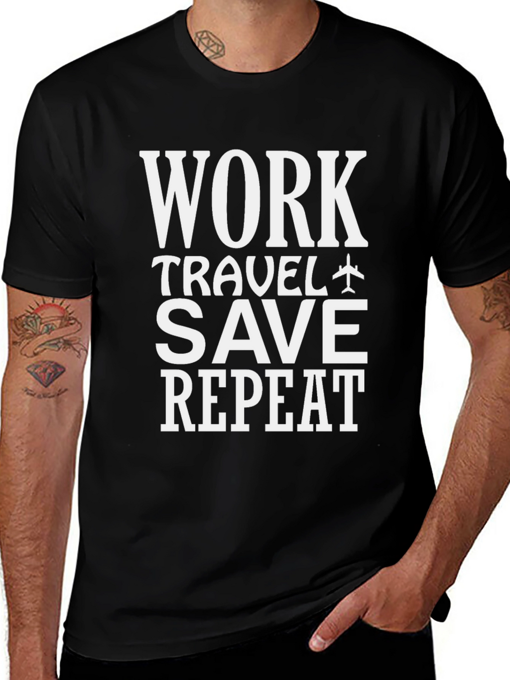 Work Travel Save Repeat T-Shirt