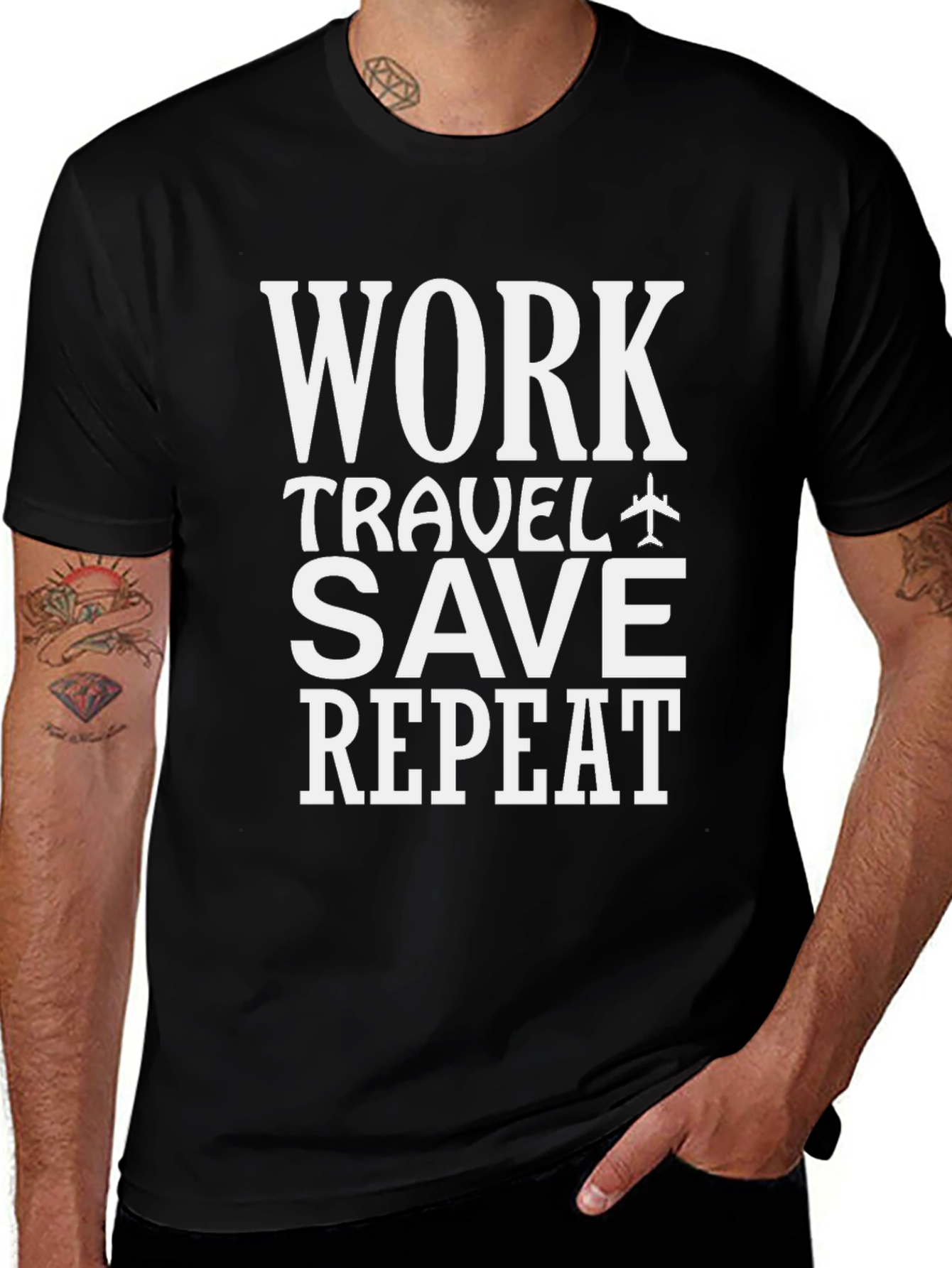 Work Travel Save Repeat T-Shirt