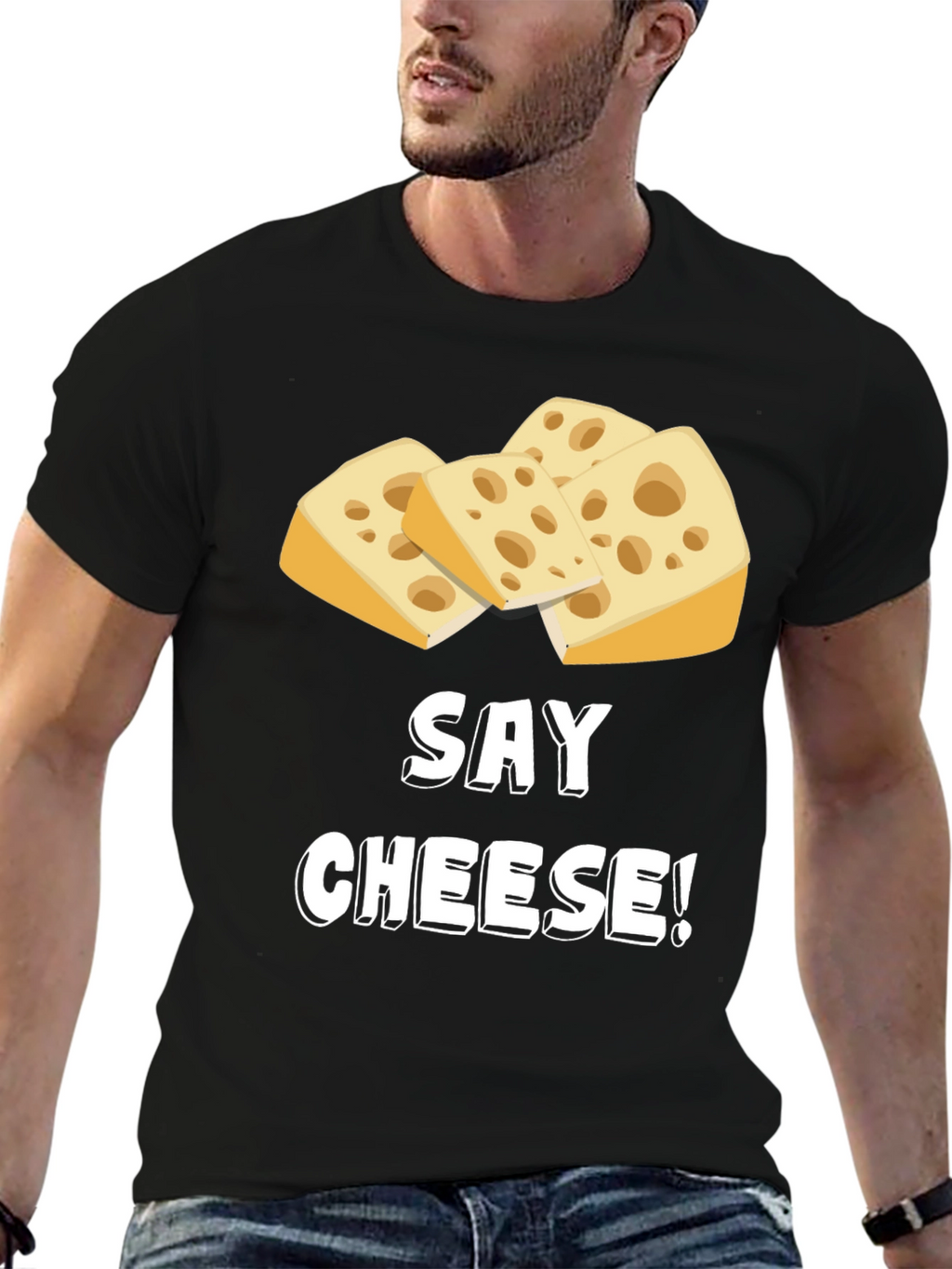 Say Cheese! Funny Graphic T-Shirt