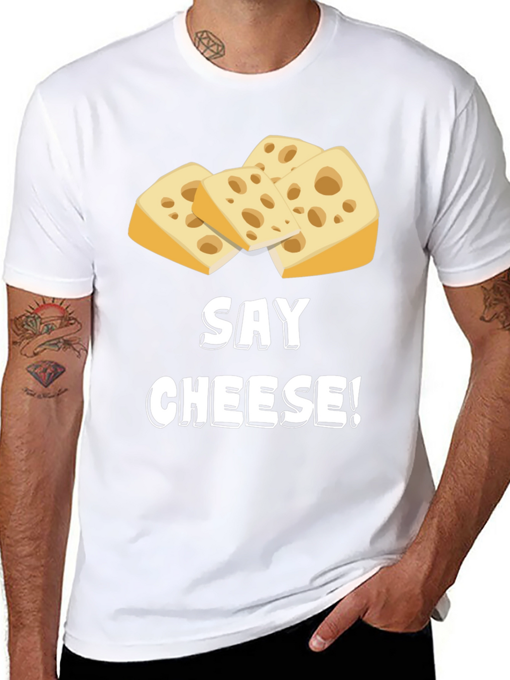Say Cheese! Funny Graphic T-Shirt