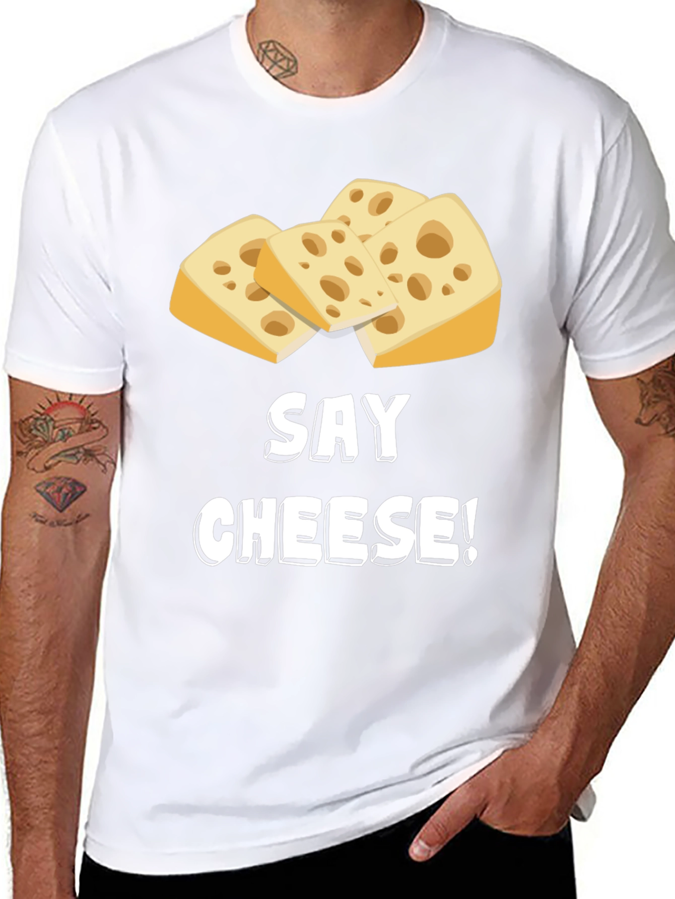 Say Cheese! Funny Graphic T-Shirt