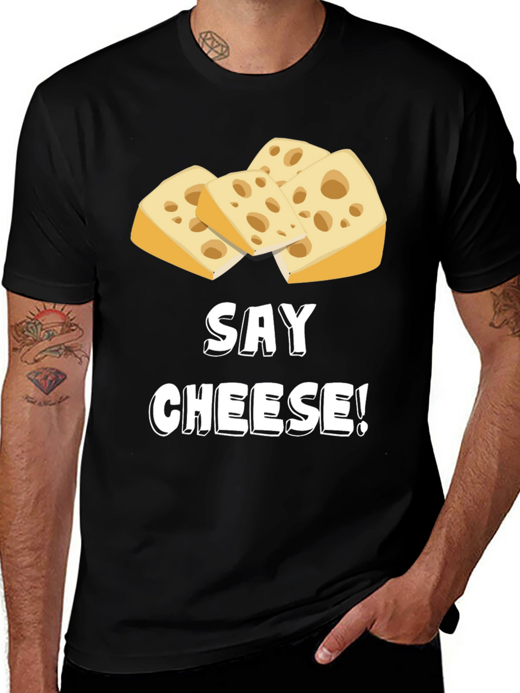 Say Cheese! Funny Graphic T-Shirt