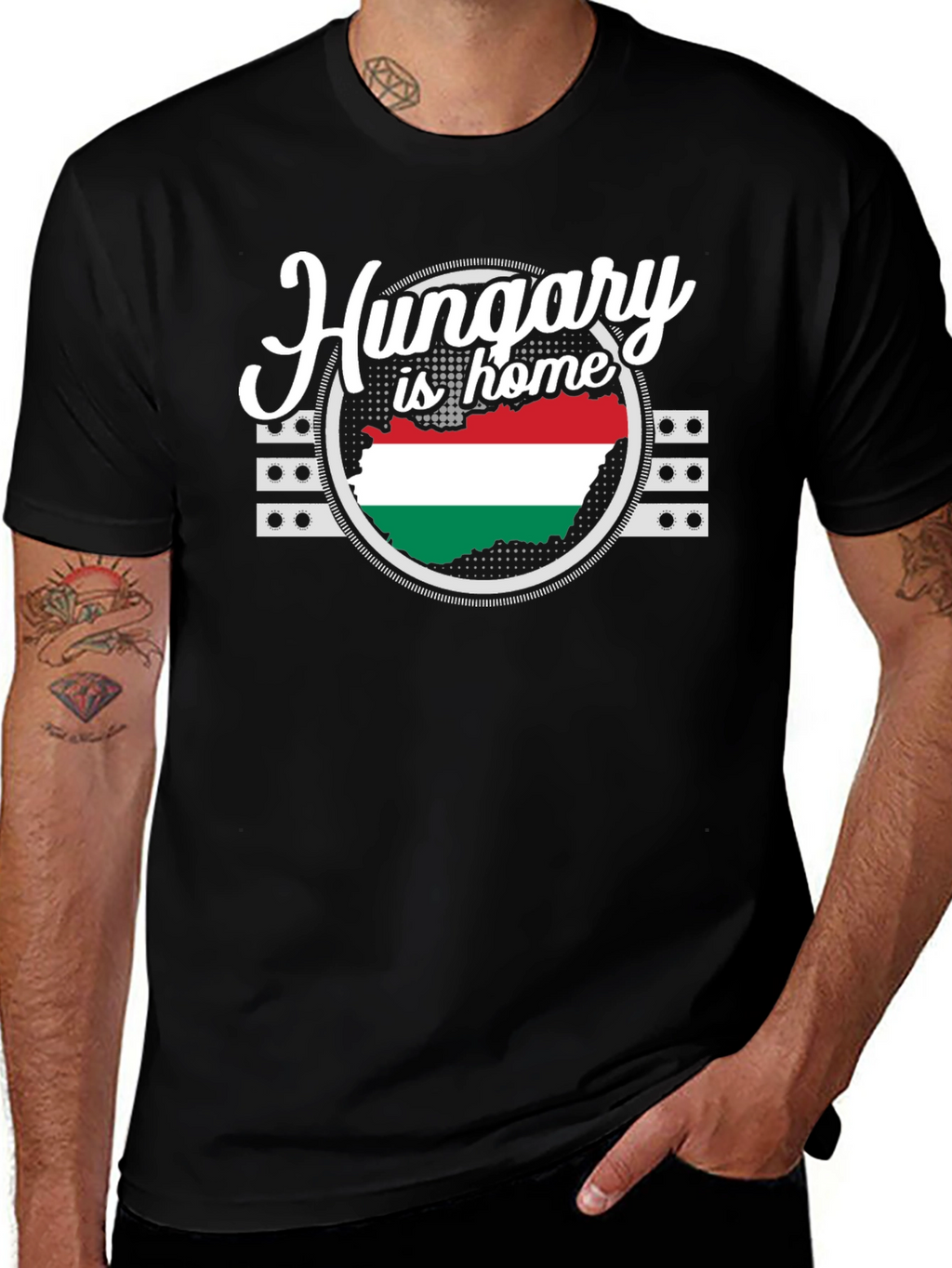 Hungary Is Home Black T-Shirt