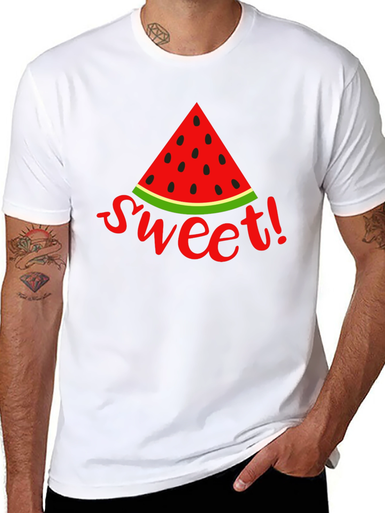 Sweet Watermelon Graphic T-Shirt - Summer Fun