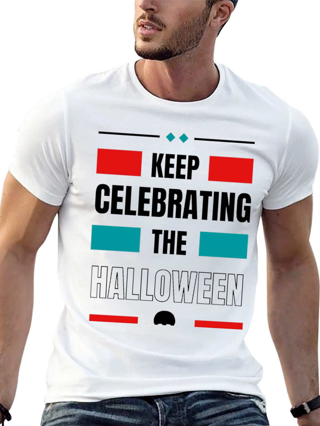 Keep Celebrating Halloween Black T-Shirt