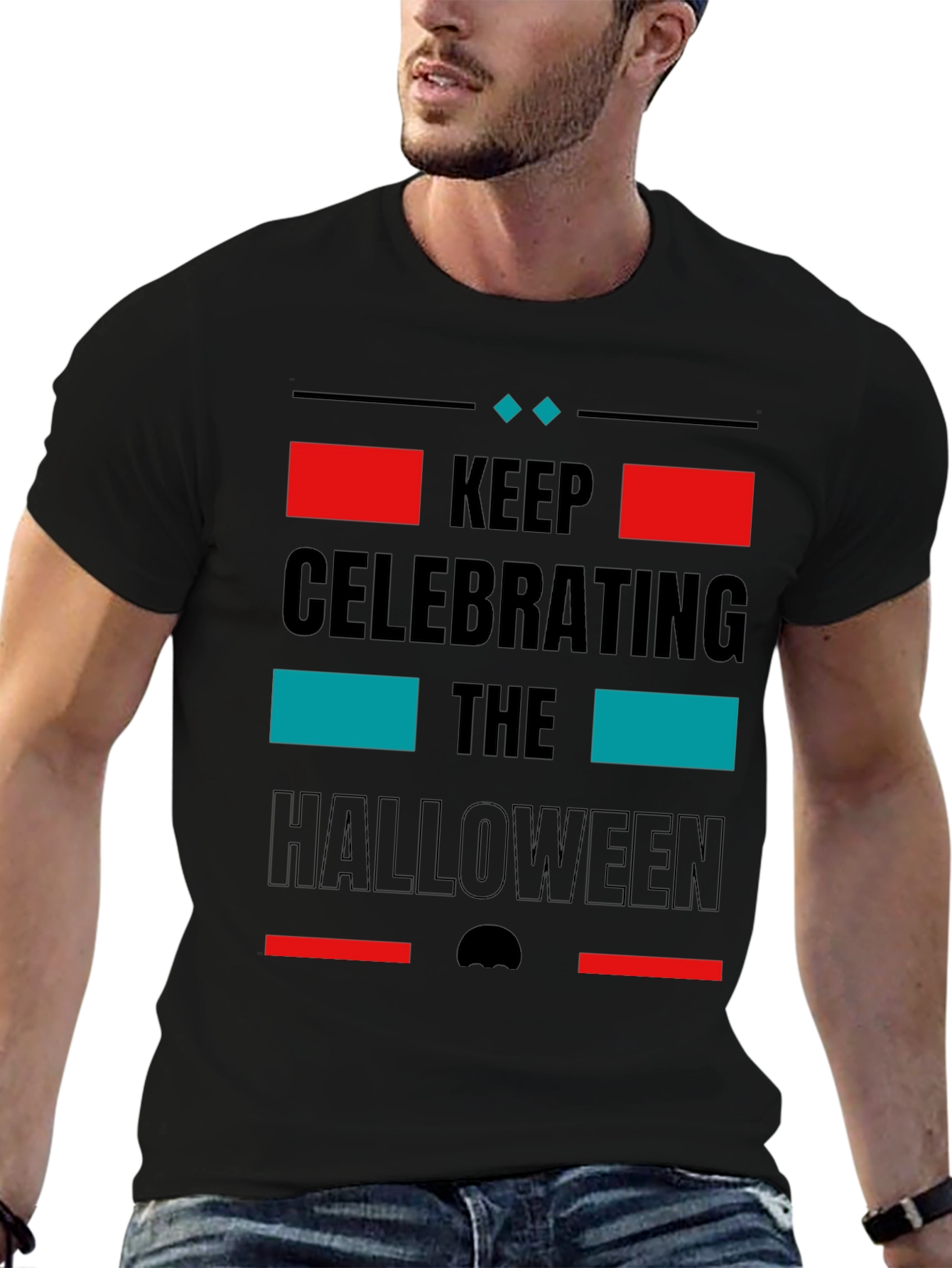 Keep Celebrating Halloween Black T-Shirt