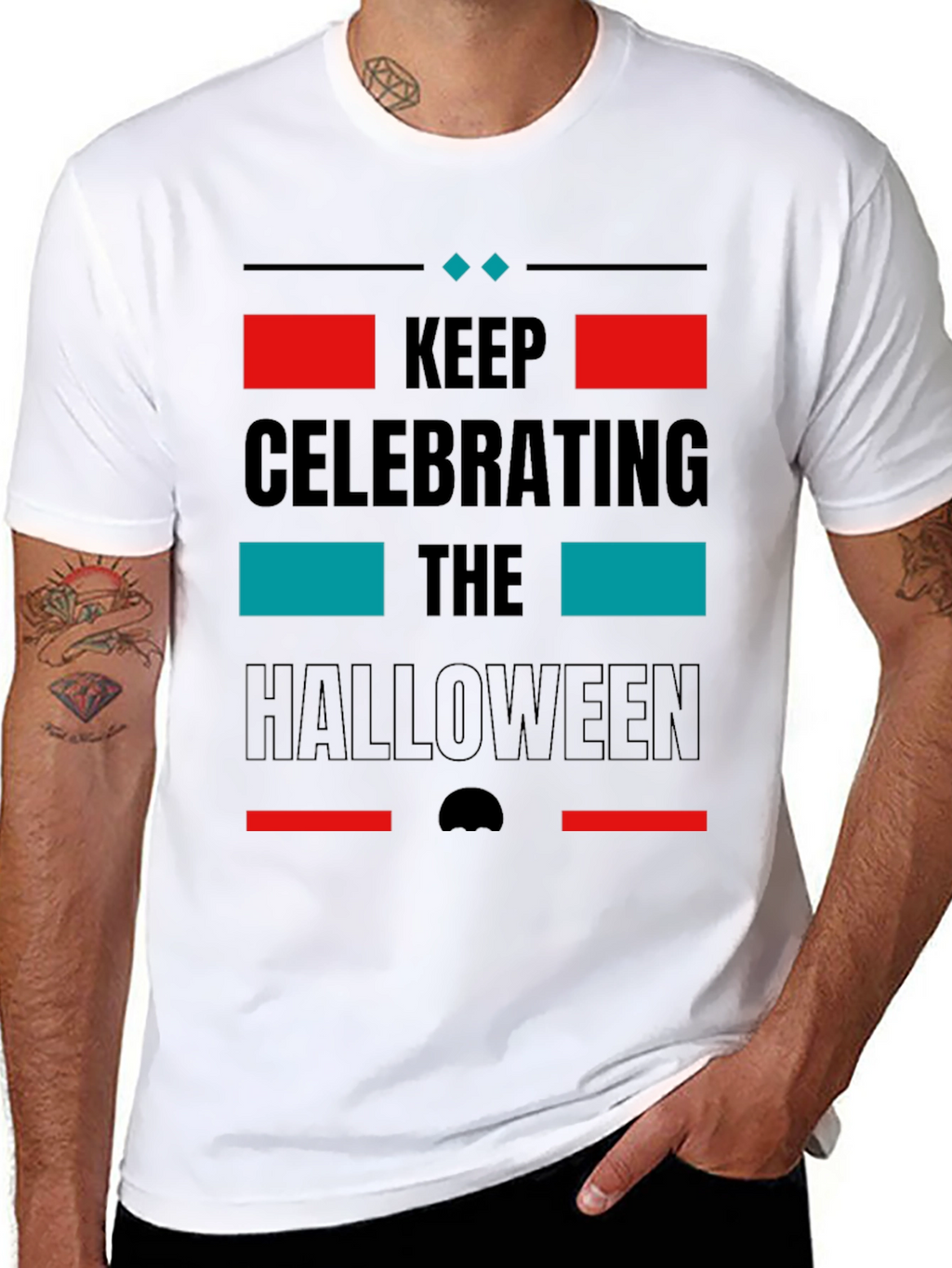 Keep Celebrating Halloween Black T-Shirt