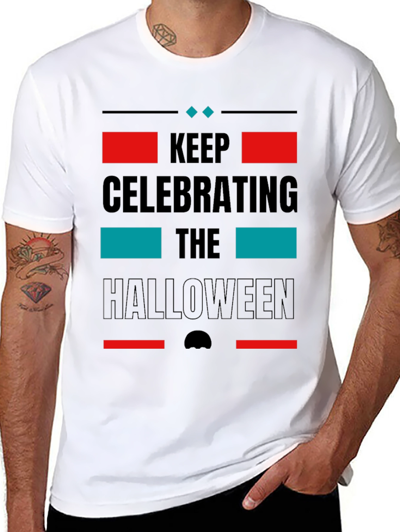 Keep Celebrating Halloween Black T-Shirt