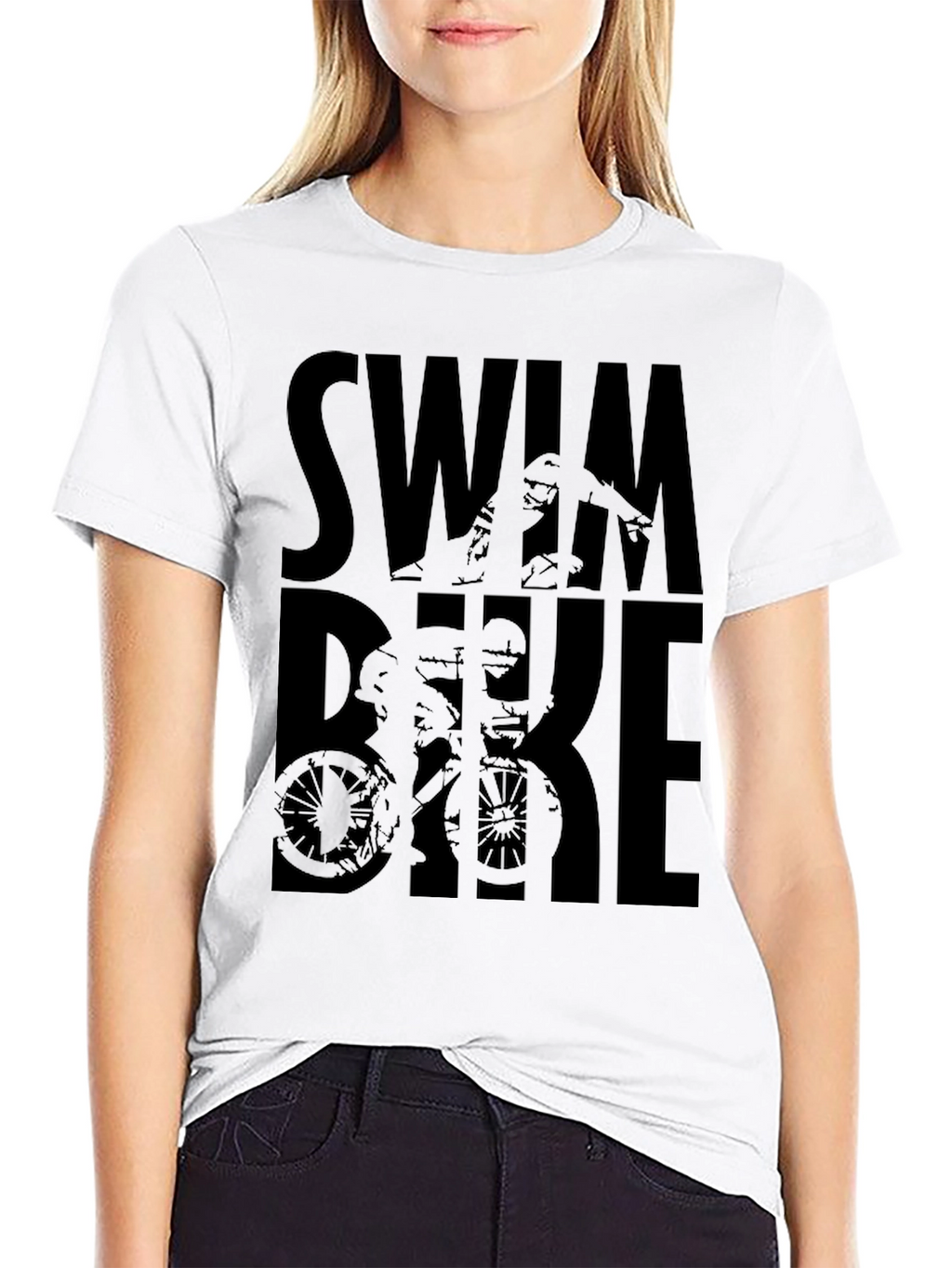 Triathlon Swim Bike Run Graphic Tee