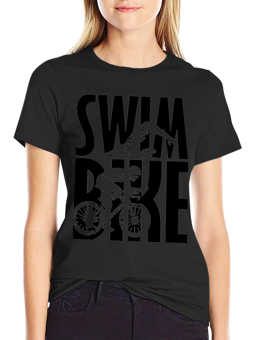 Triathlon Swim Bike Run Graphic Tee