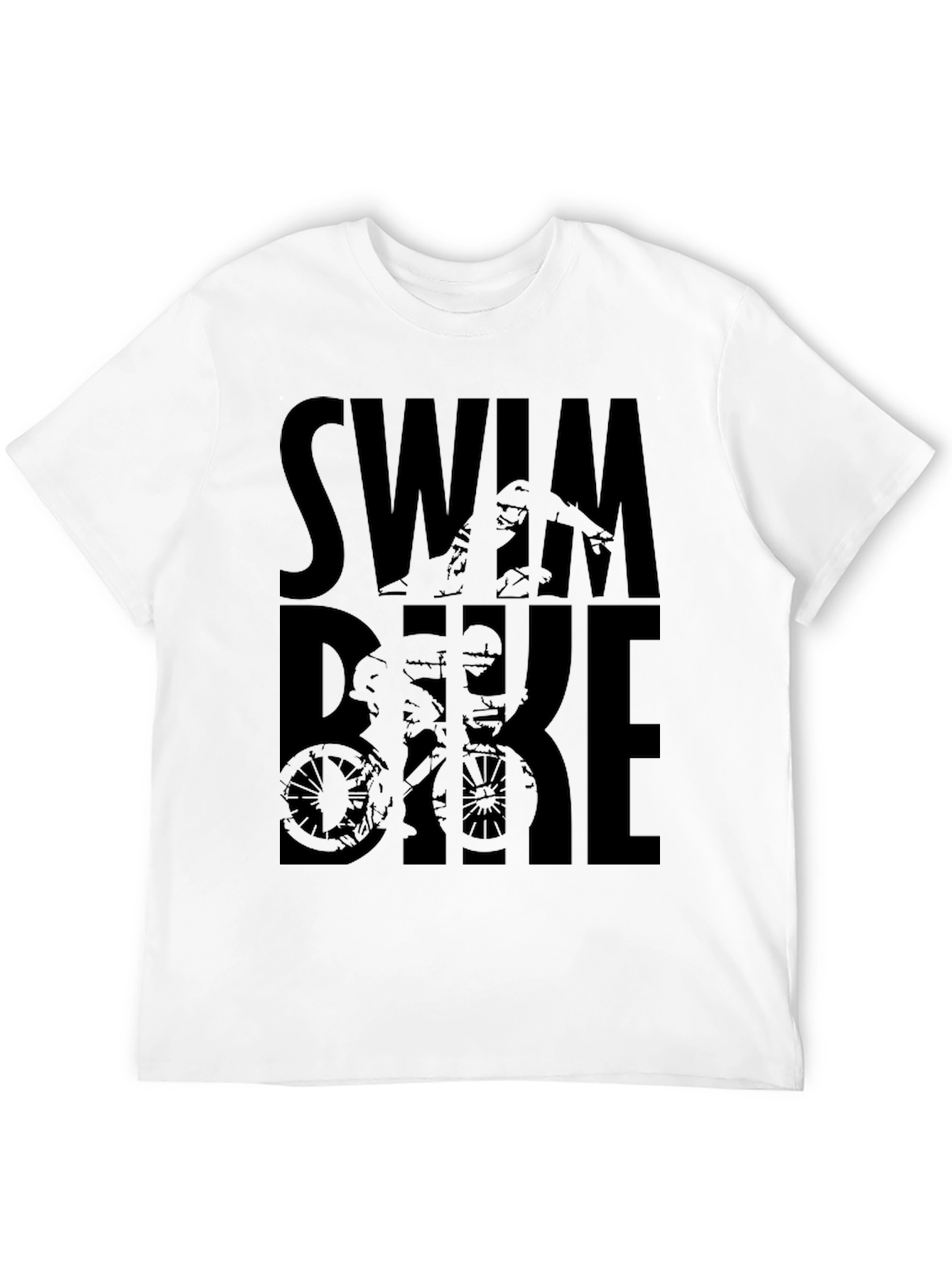 Triathlon Swim Bike Run Graphic Tee