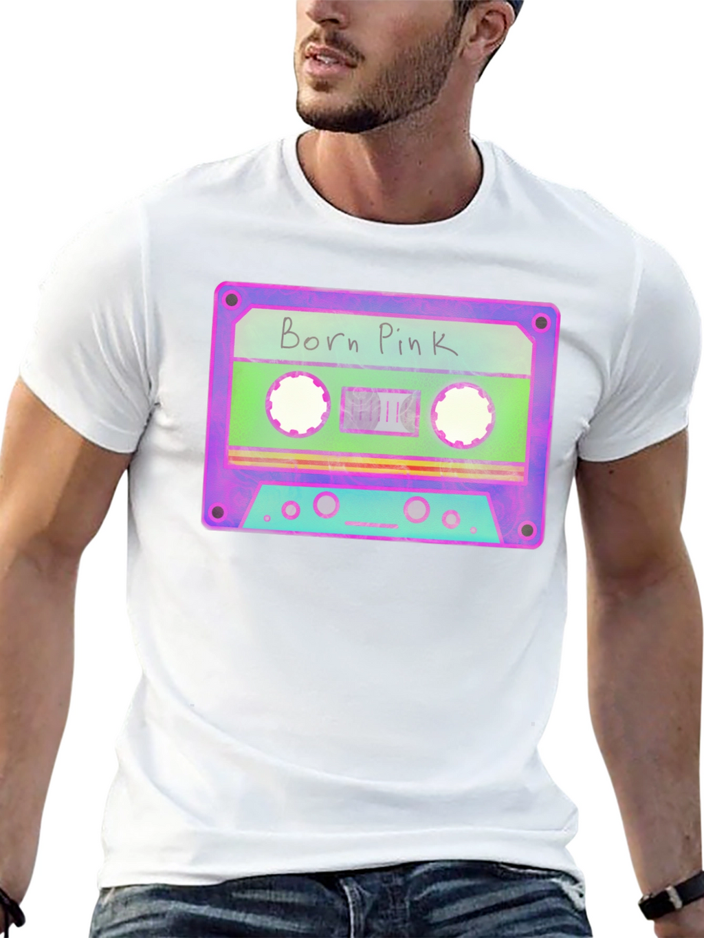 Born Pink Cassette Graphic Tee - Retro Style