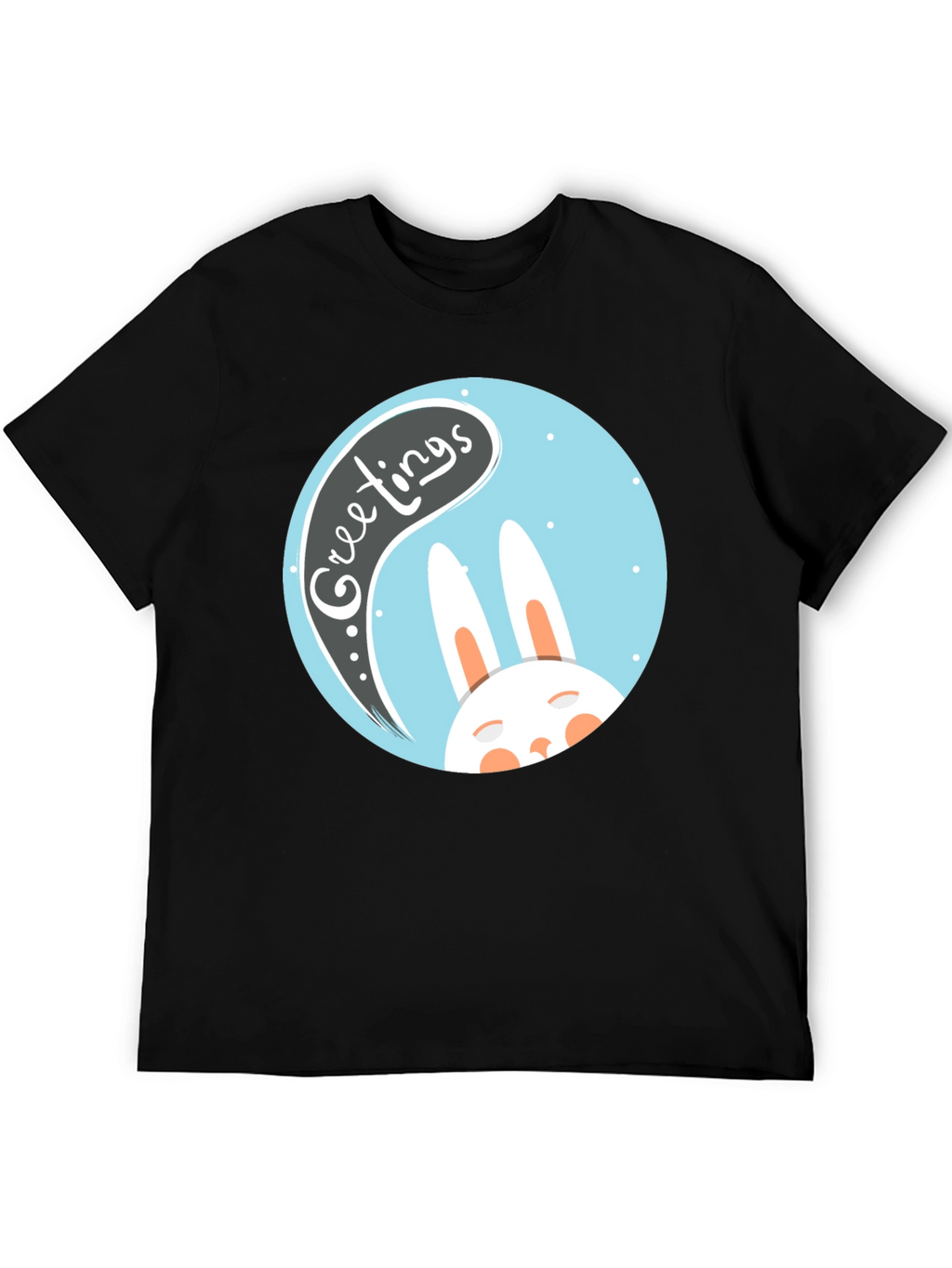 Greetings Bunny T-Shirt - Easter Holiday Apparel