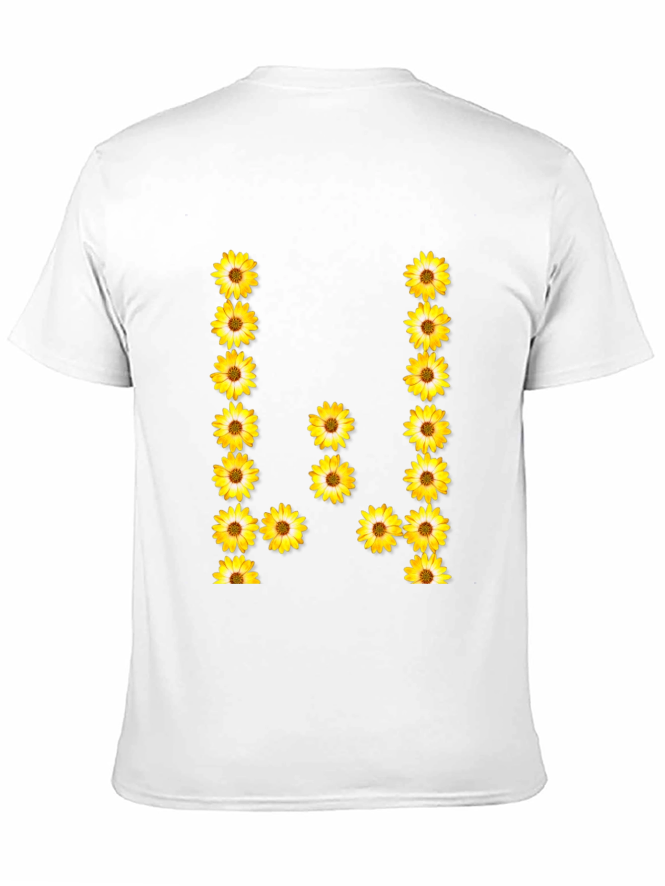 Sunflower Letter Graphic Tee - Black