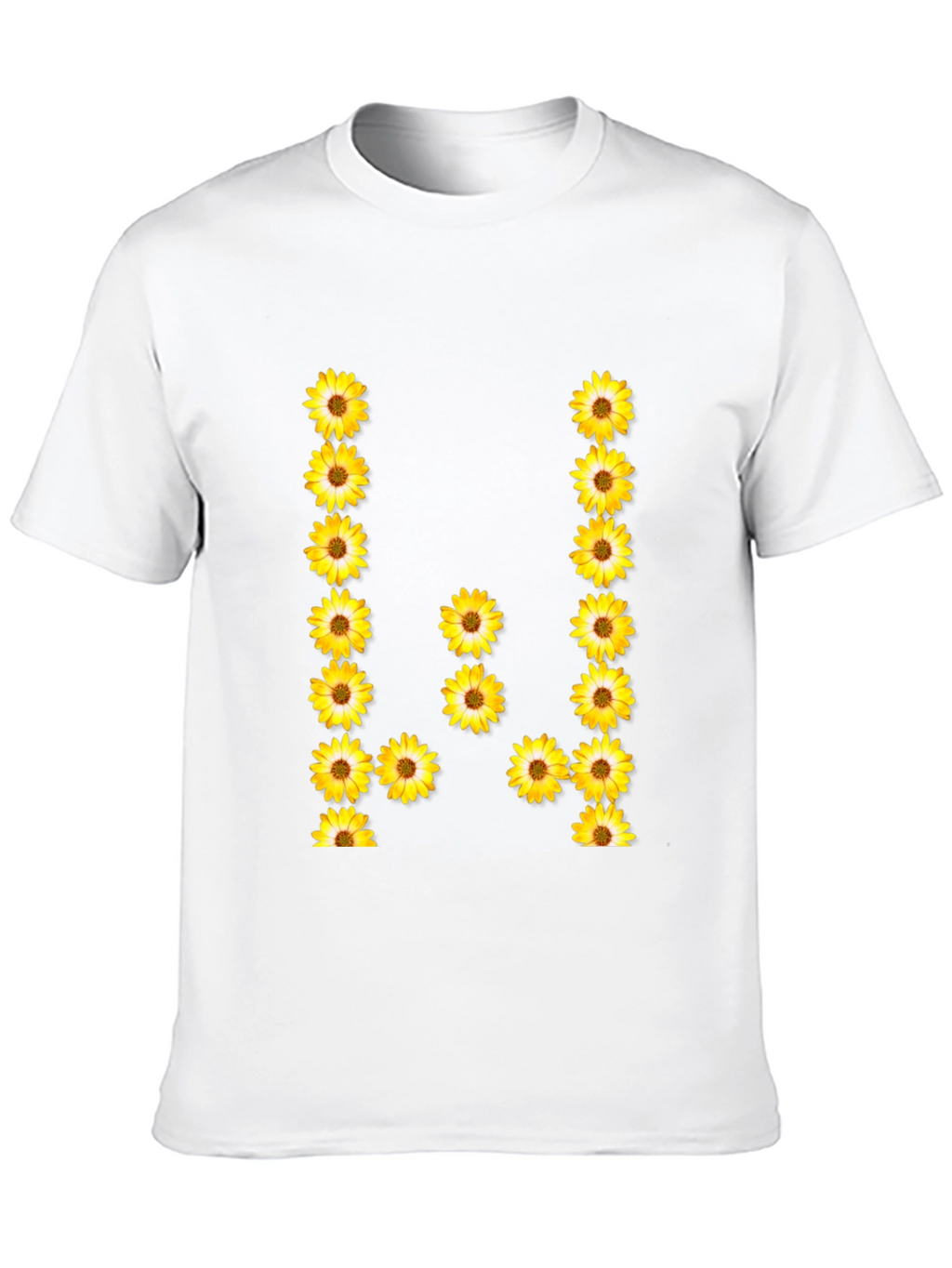 Sunflower Letter Graphic Tee - Black