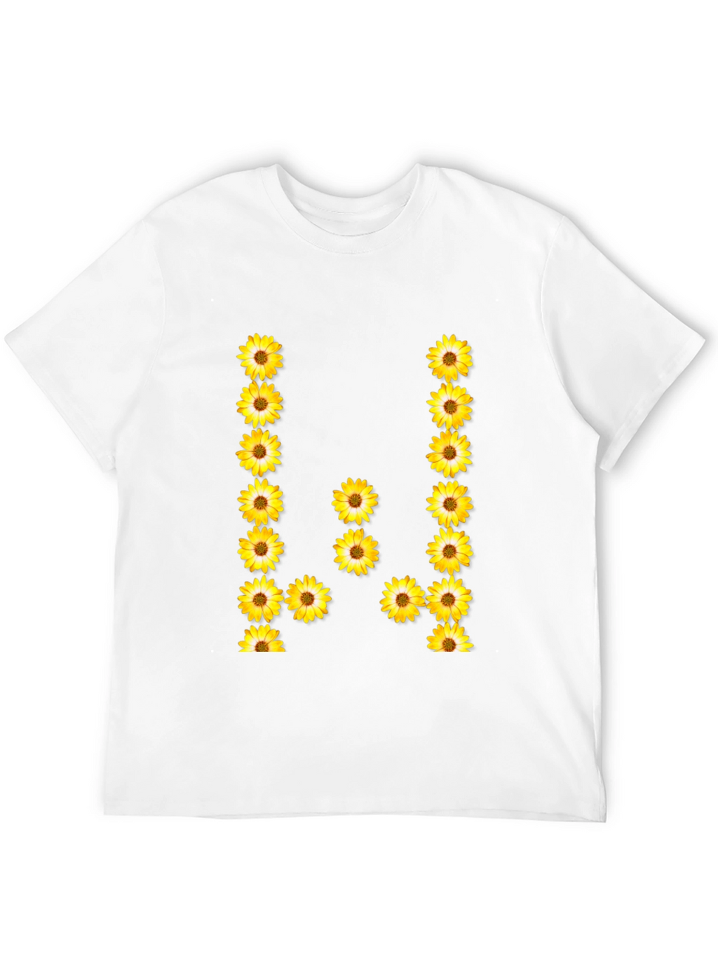 Sunflower Letter Graphic Tee - Black
