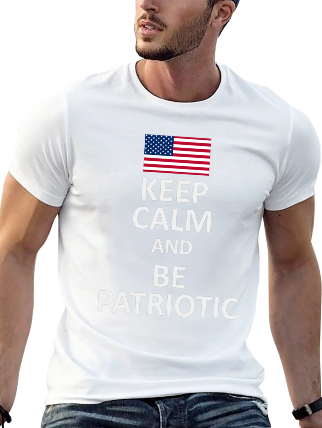 Keep Calm and Be Patriotic Tee