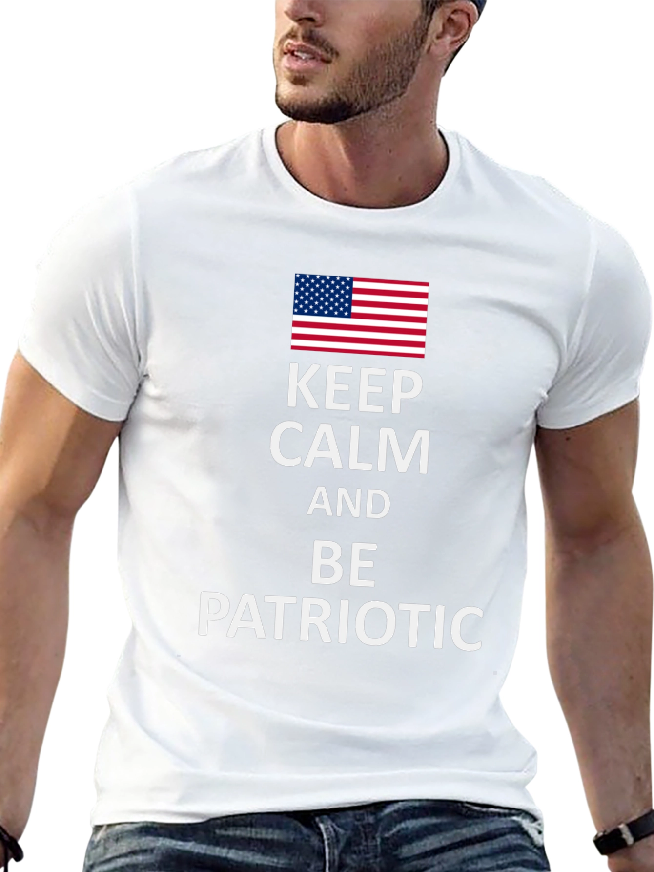 Keep Calm and Be Patriotic Tee