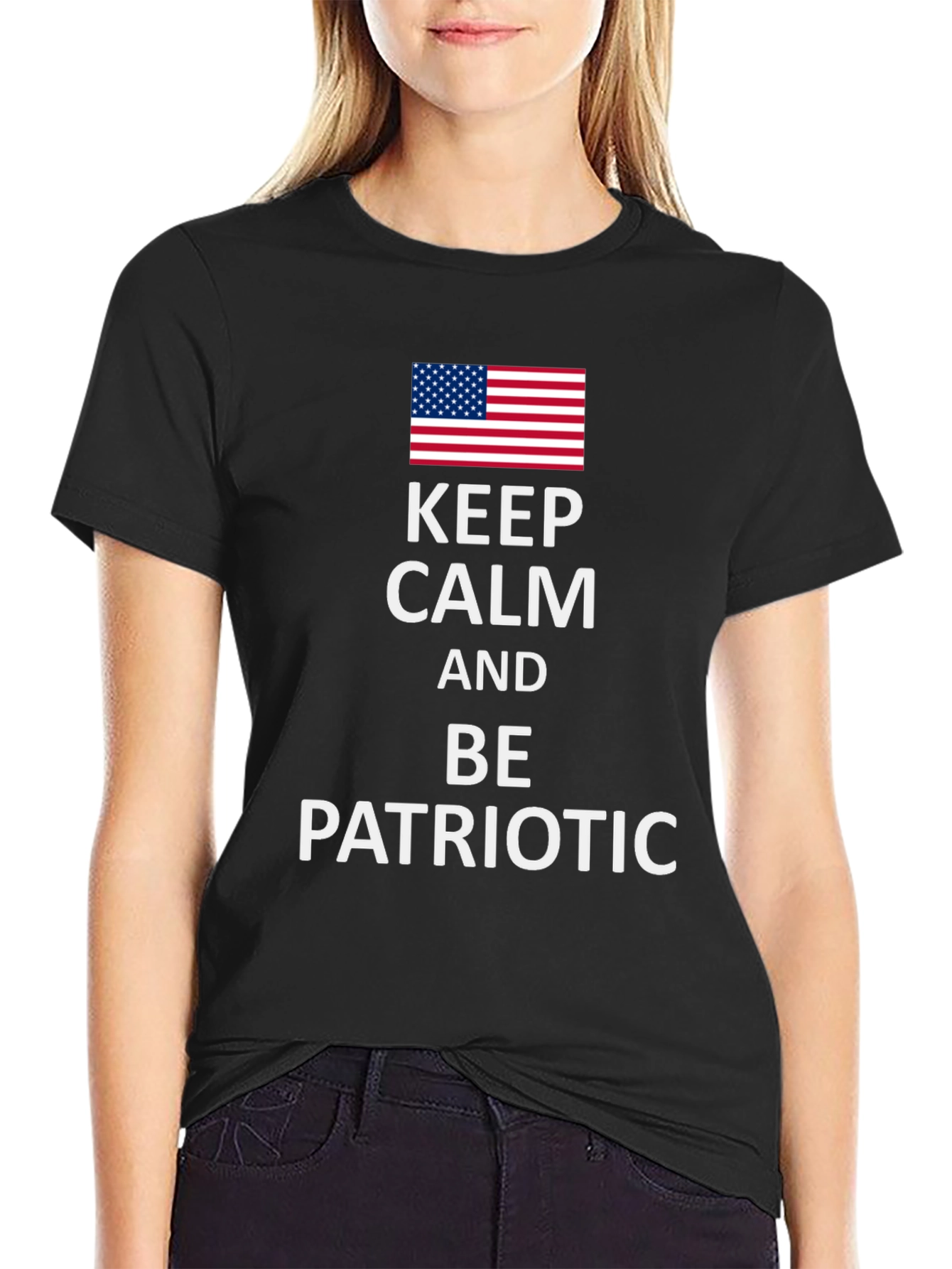 Keep Calm and Be Patriotic Tee