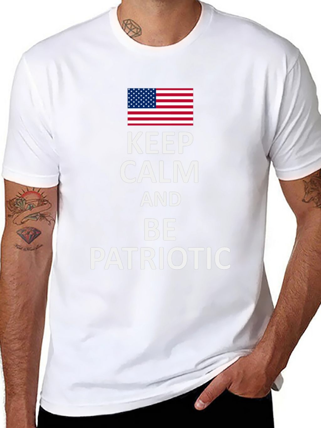 Keep Calm and Be Patriotic Tee