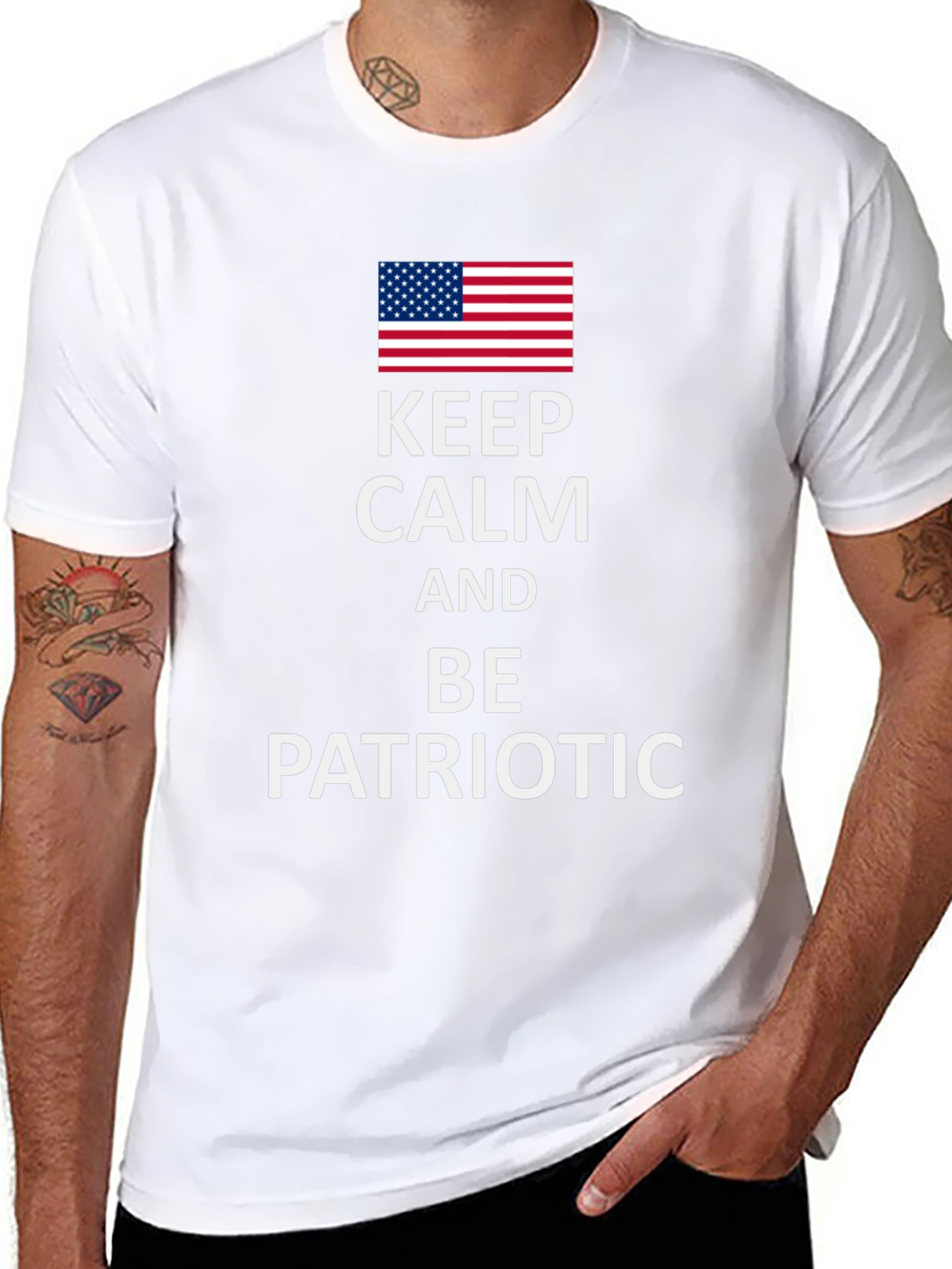 Keep Calm and Be Patriotic Tee