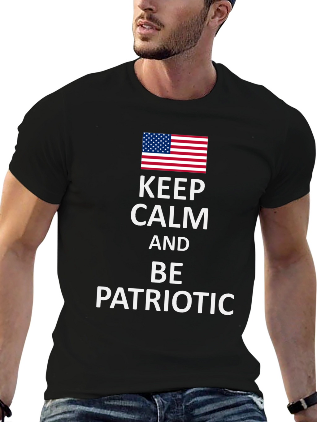 Keep Calm and Be Patriotic Tee