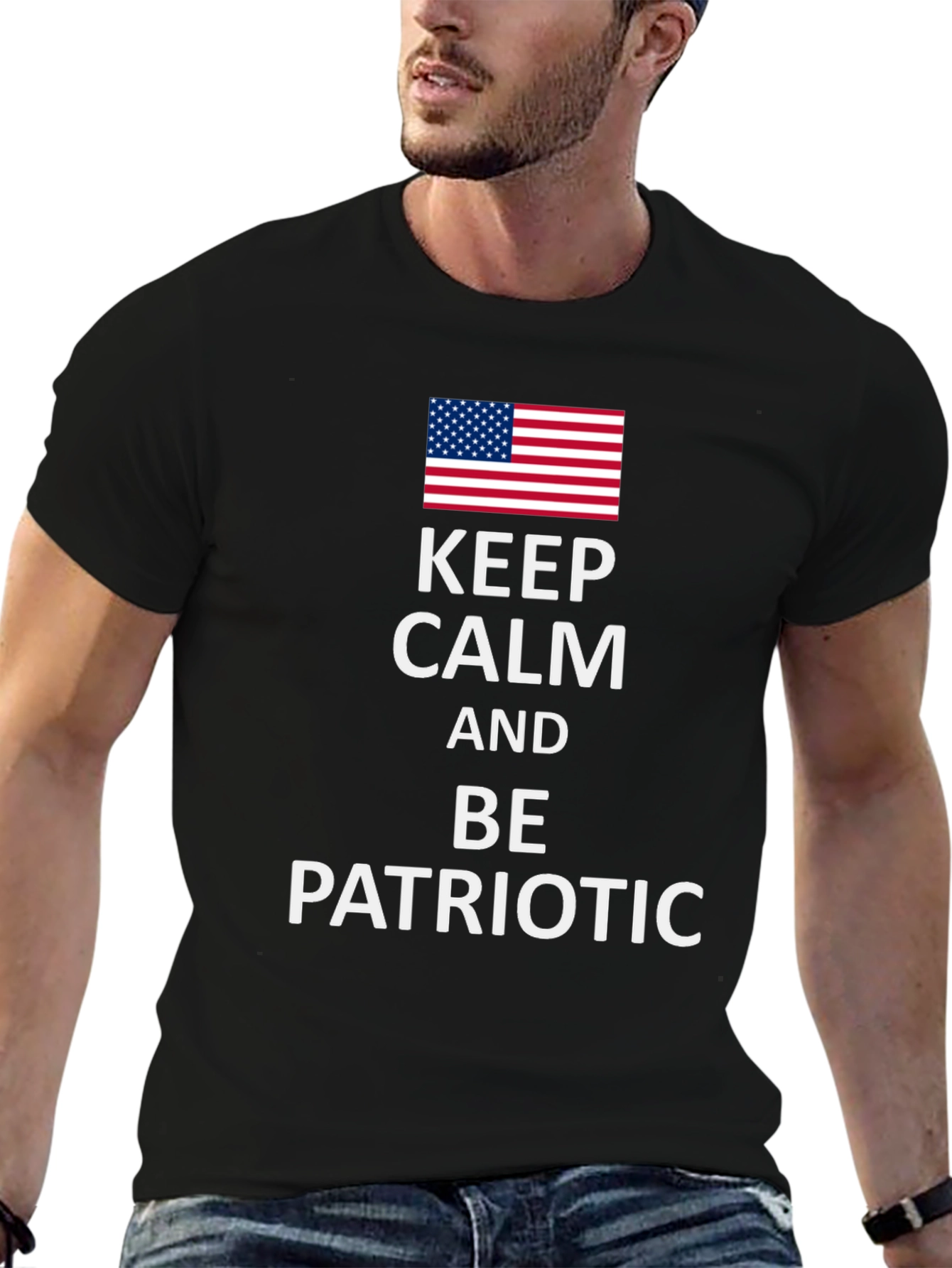 Keep Calm and Be Patriotic Tee