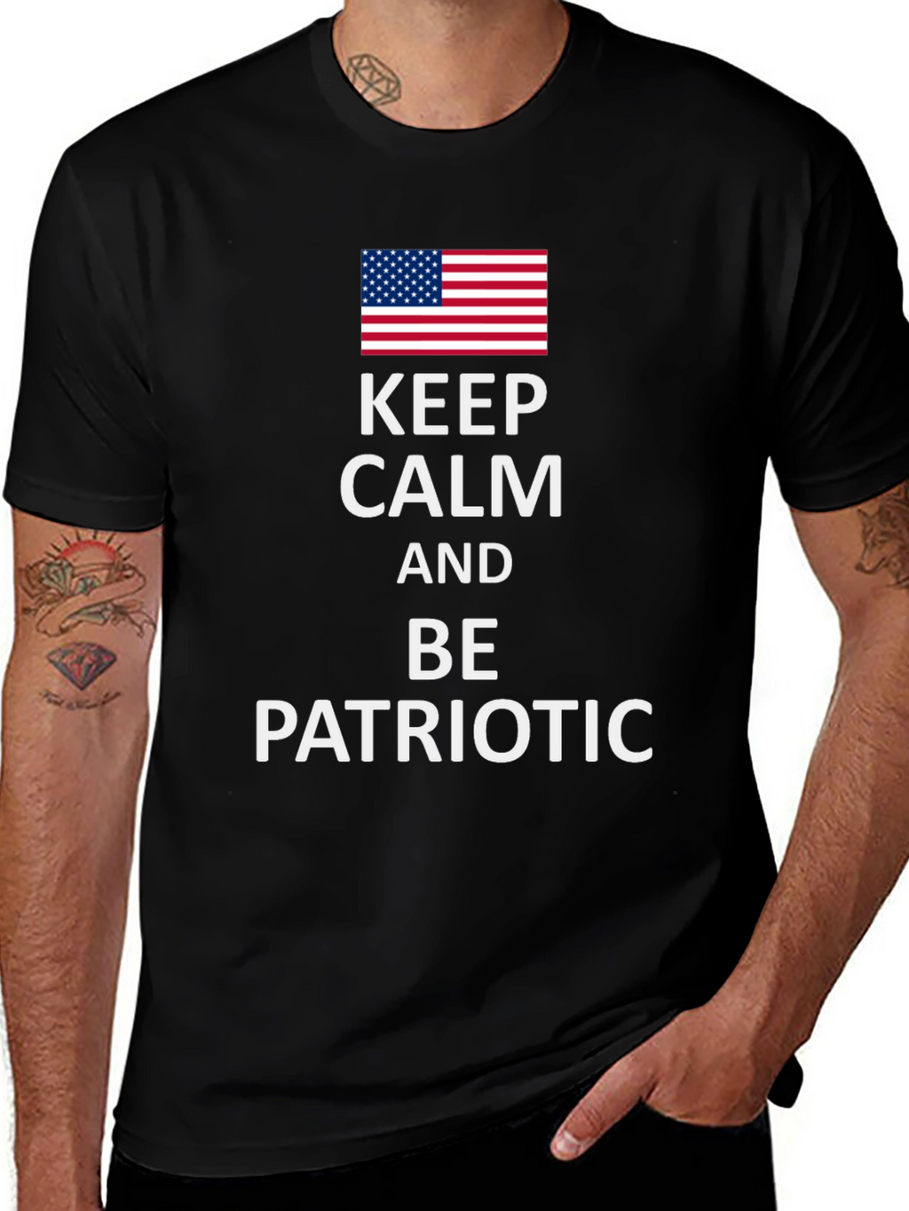 Keep Calm and Be Patriotic Tee