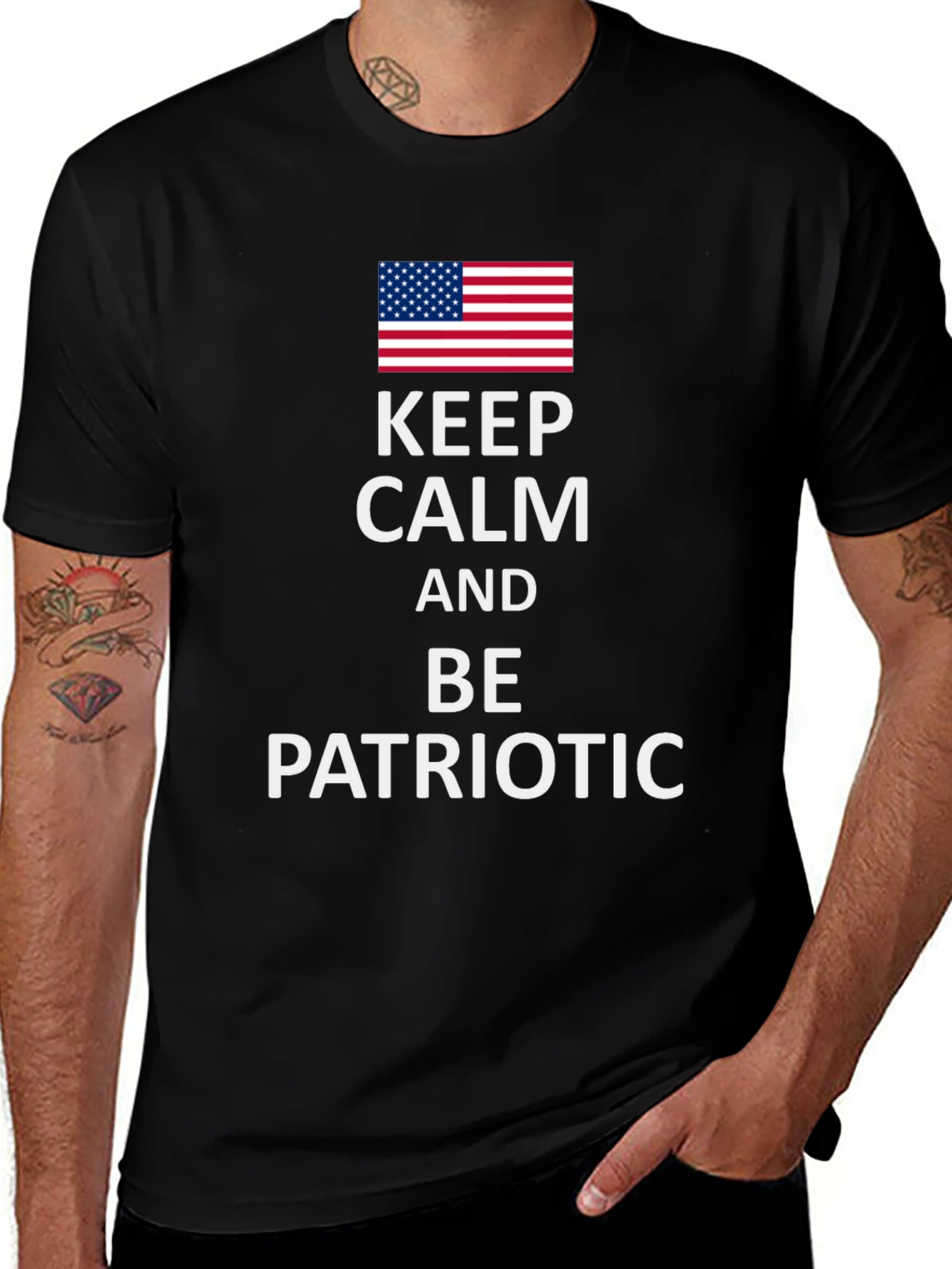 Keep Calm and Be Patriotic Tee