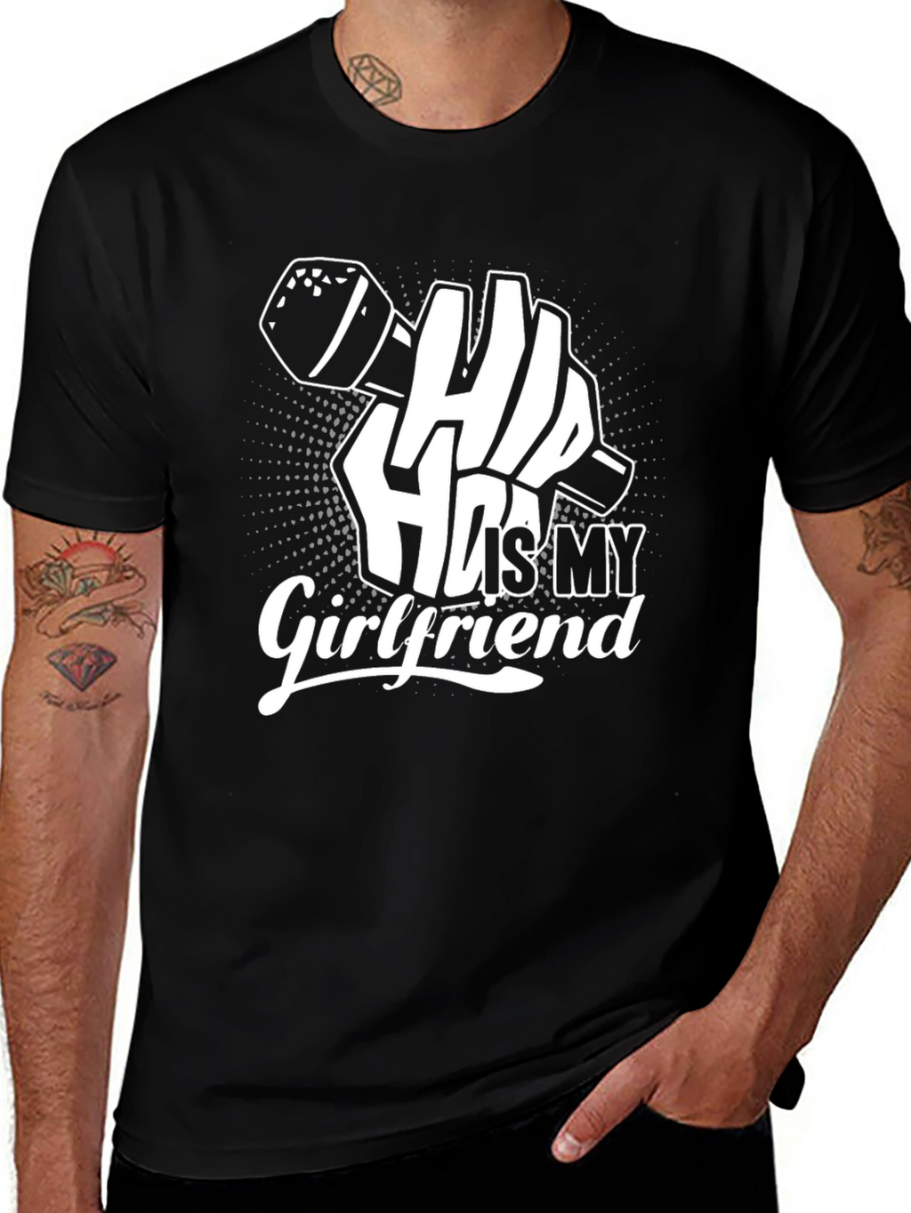 Hip Hop Is My Girlfriend Graphic T-Shirt