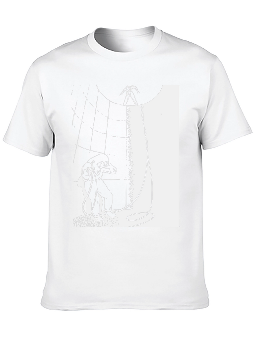 Abstract Graphic Print Black T-Shirt