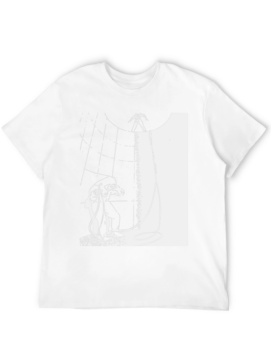 Abstract Graphic Print Black T-Shirt