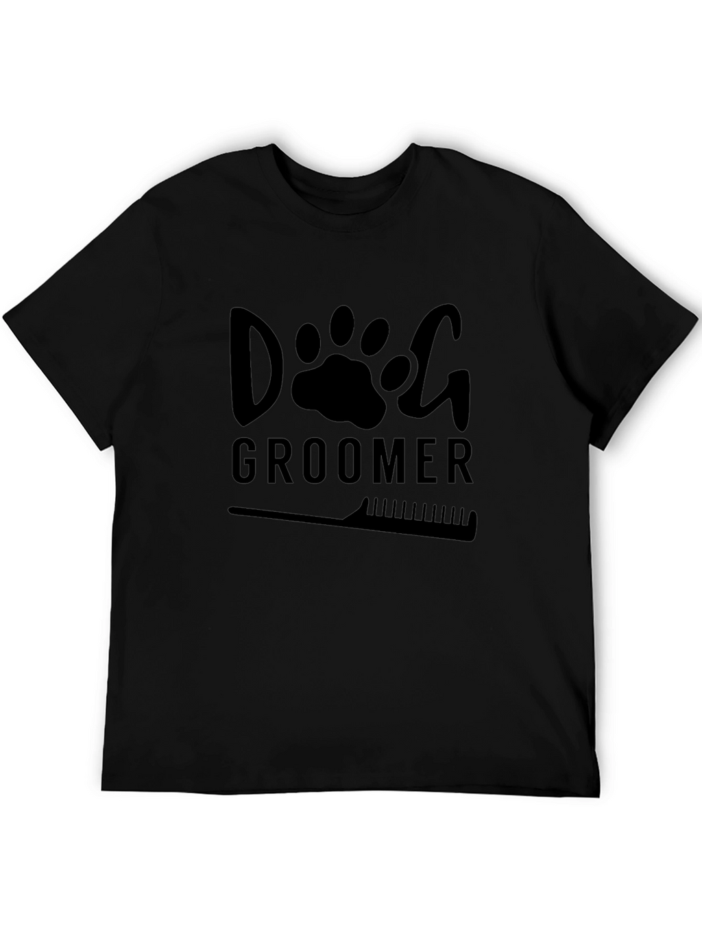 Dog Groomer T-Shirt - Black Graphic Tee