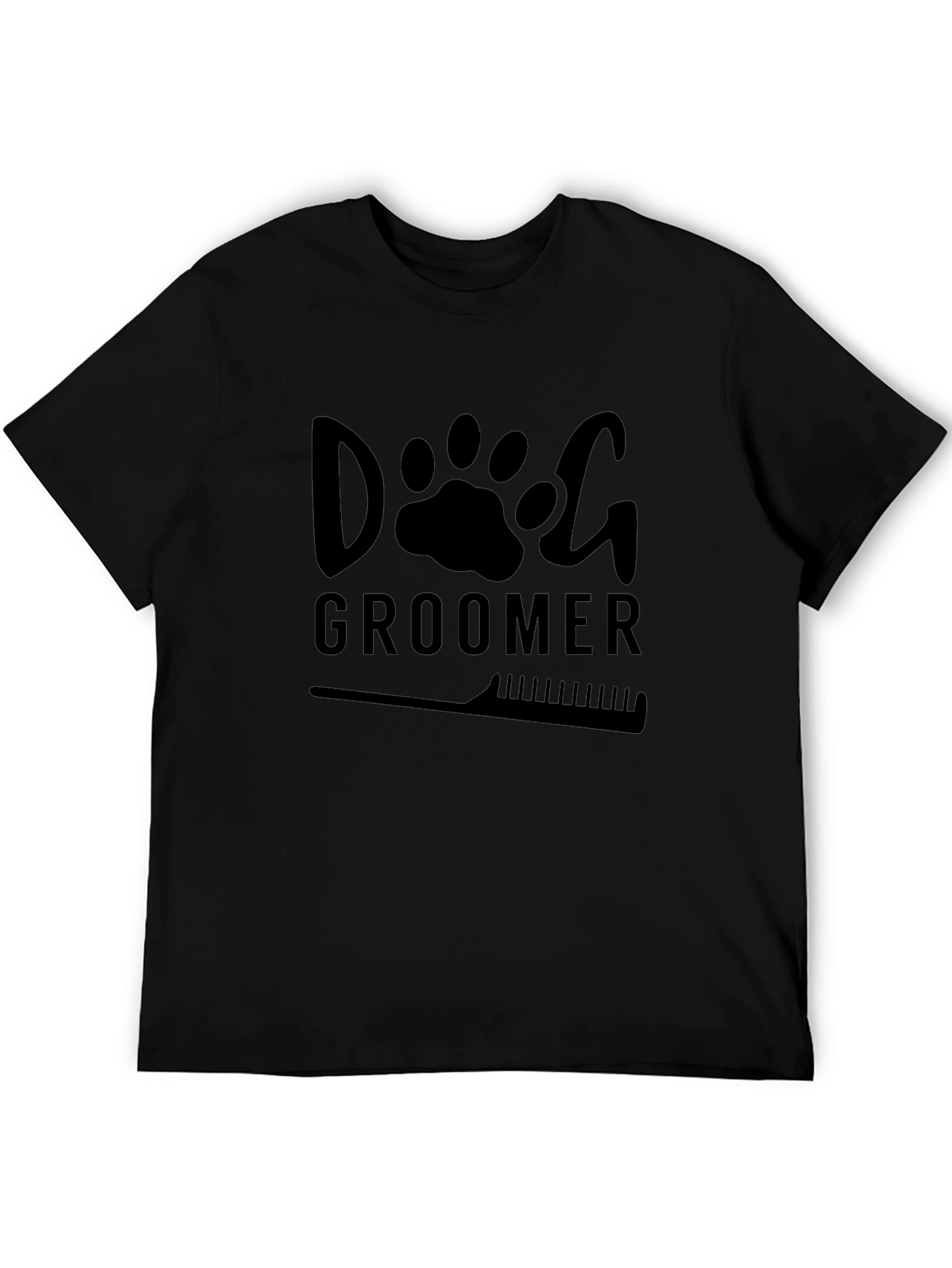 Dog Groomer T-Shirt - Black Graphic Tee