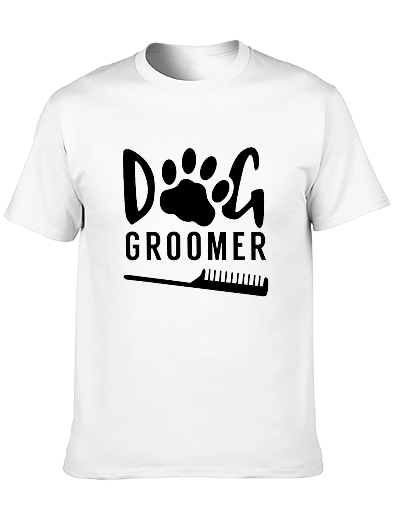 Dog Groomer T-Shirt - Black Graphic Tee