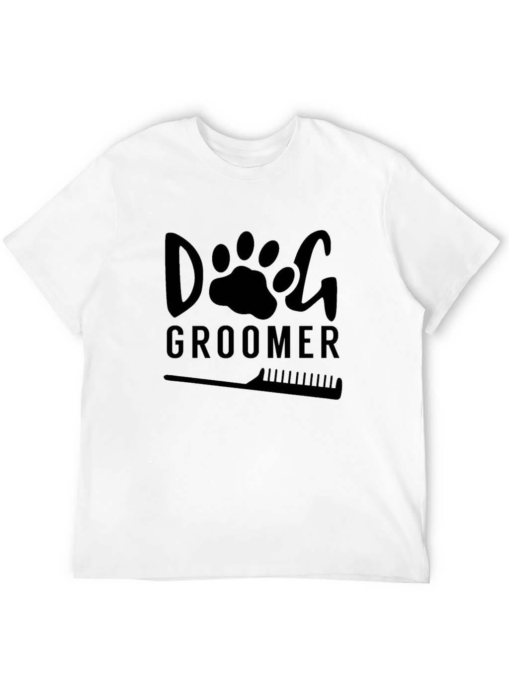 Dog Groomer T-Shirt - Black Graphic Tee