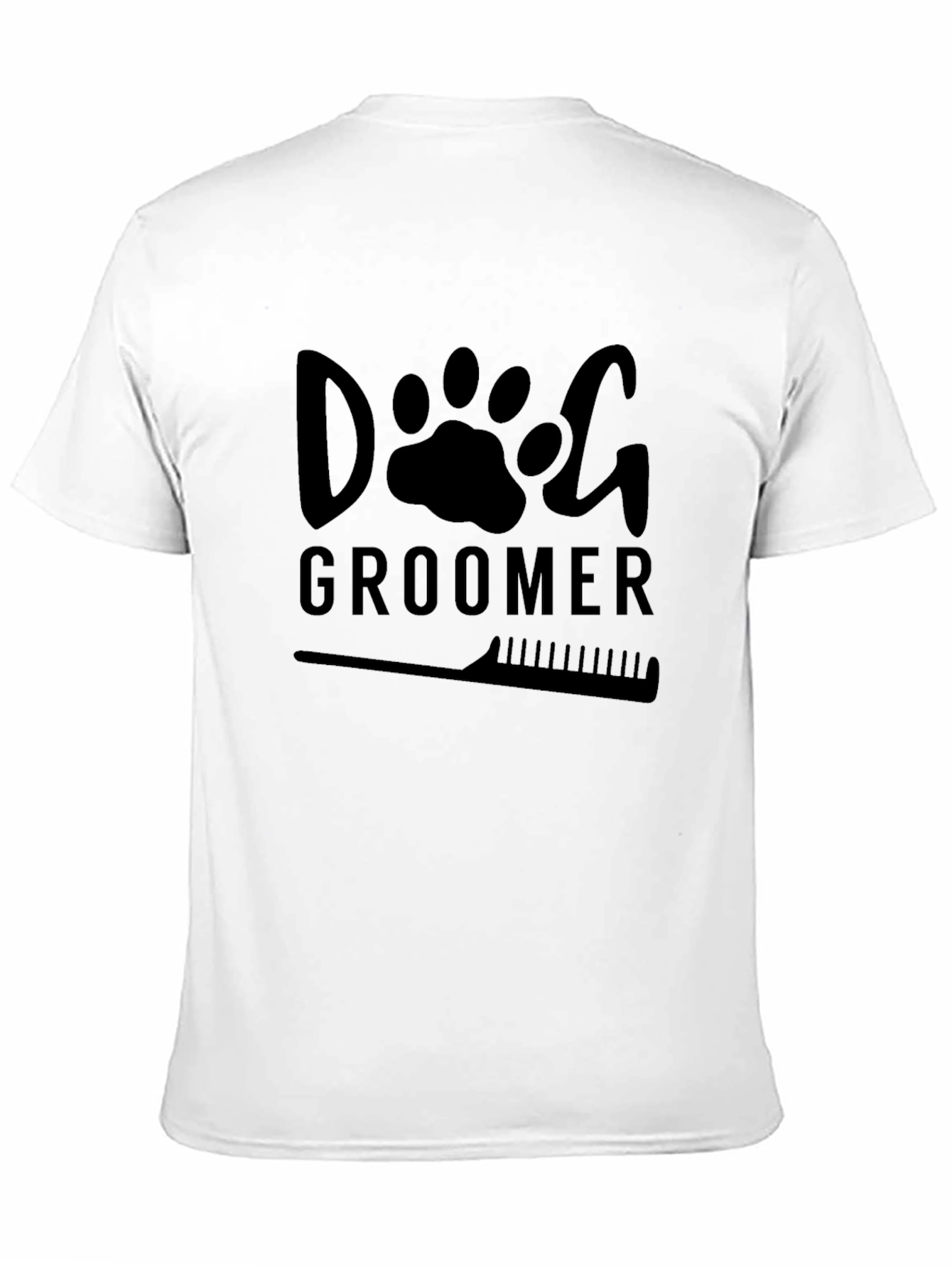 Dog Groomer T-Shirt - Black Graphic Tee