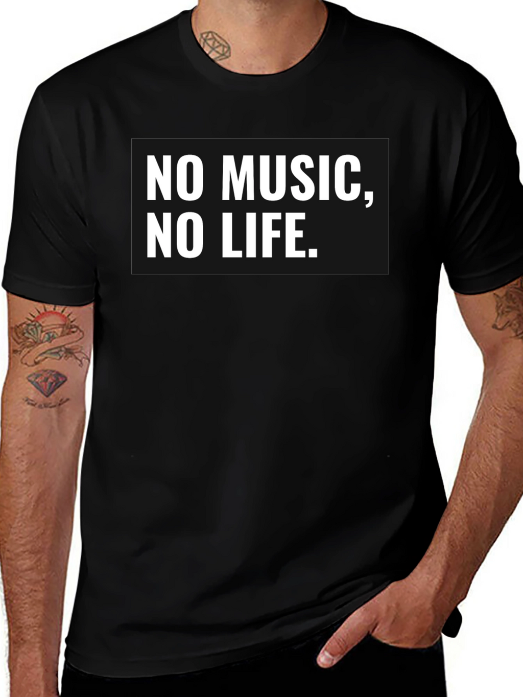 No Music No Life - Graphic T-Shirt