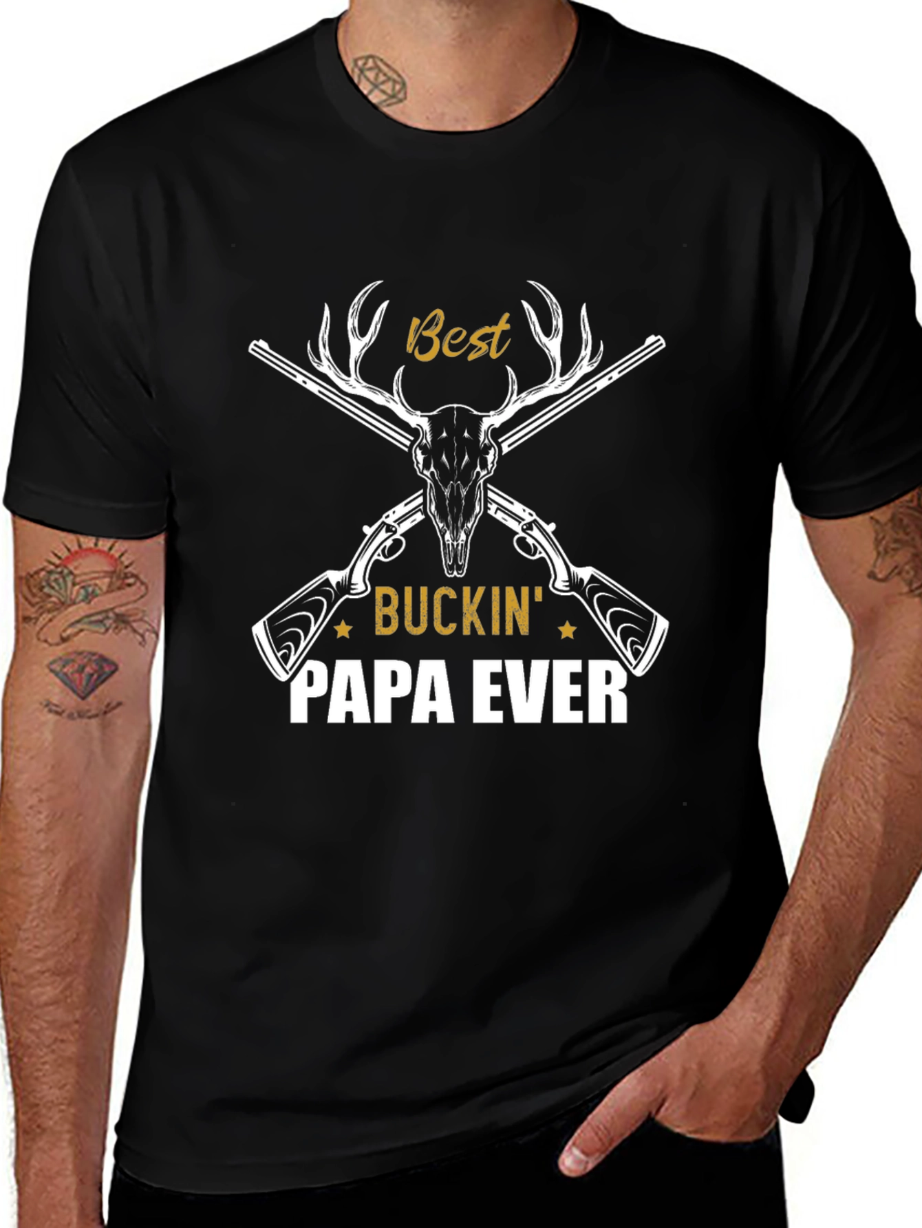 Best Buckin Papa Ever T-Shirt