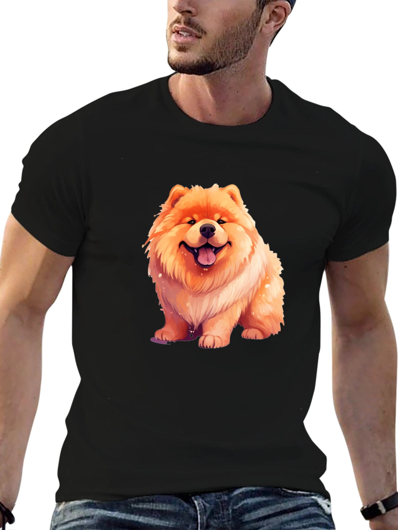 Cute Chow Chow Dog Graphic T-Shirt