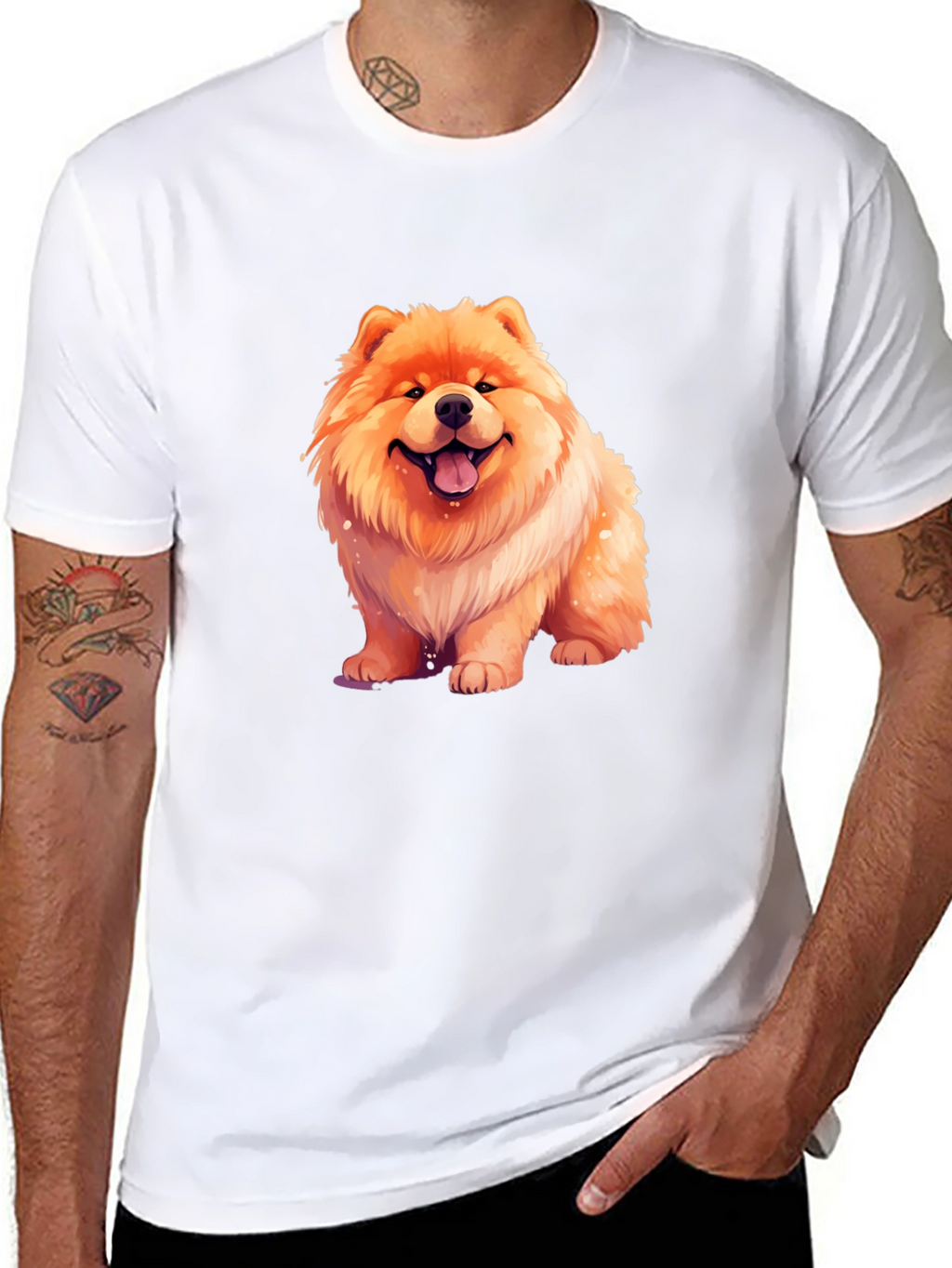 Cute Chow Chow Dog Graphic T-Shirt