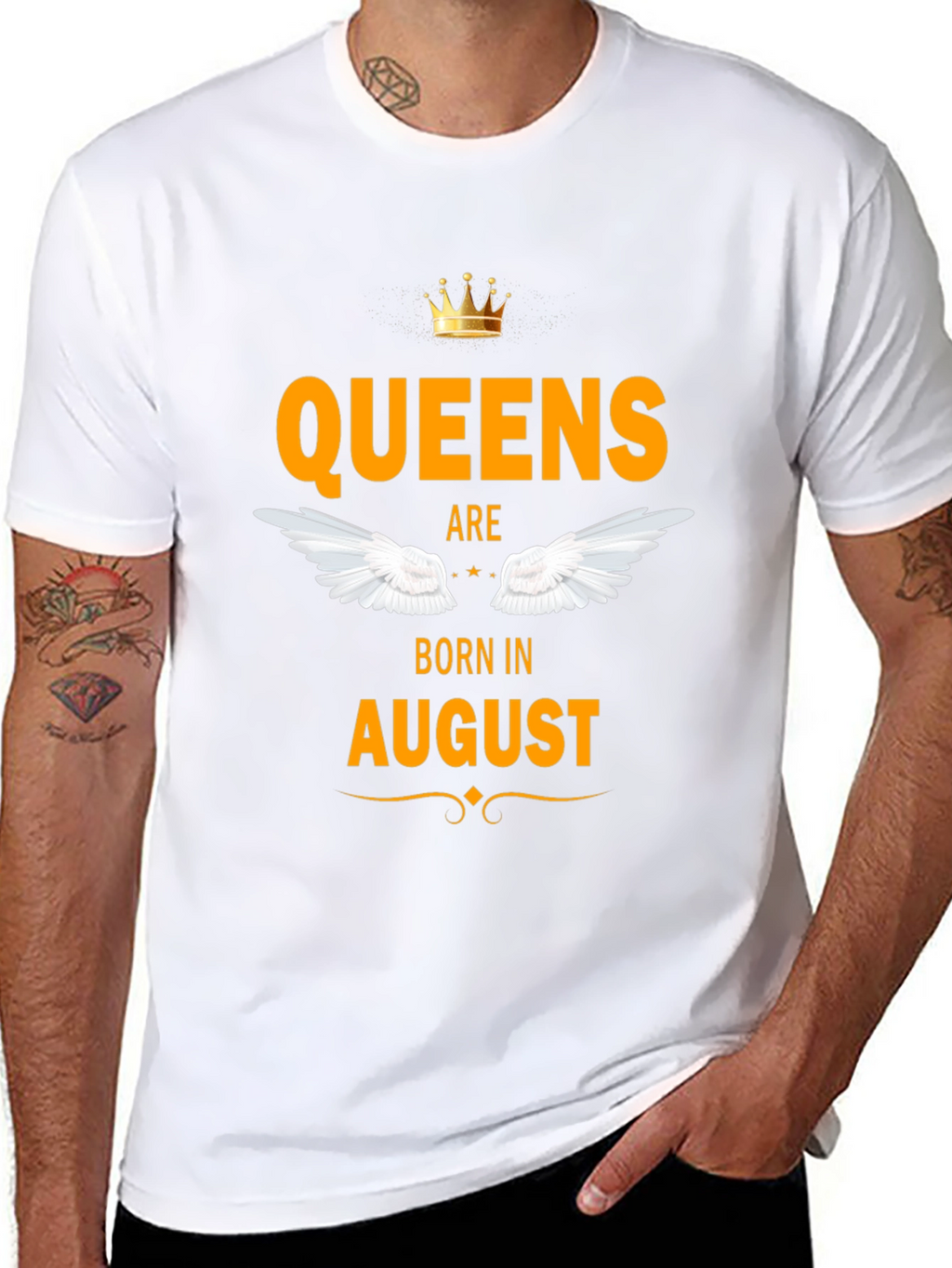 Queens Born in August - Graphic T-Shirt