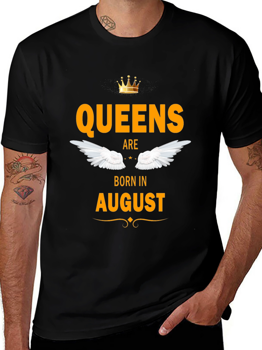 Queens Born in August - Graphic T-Shirt