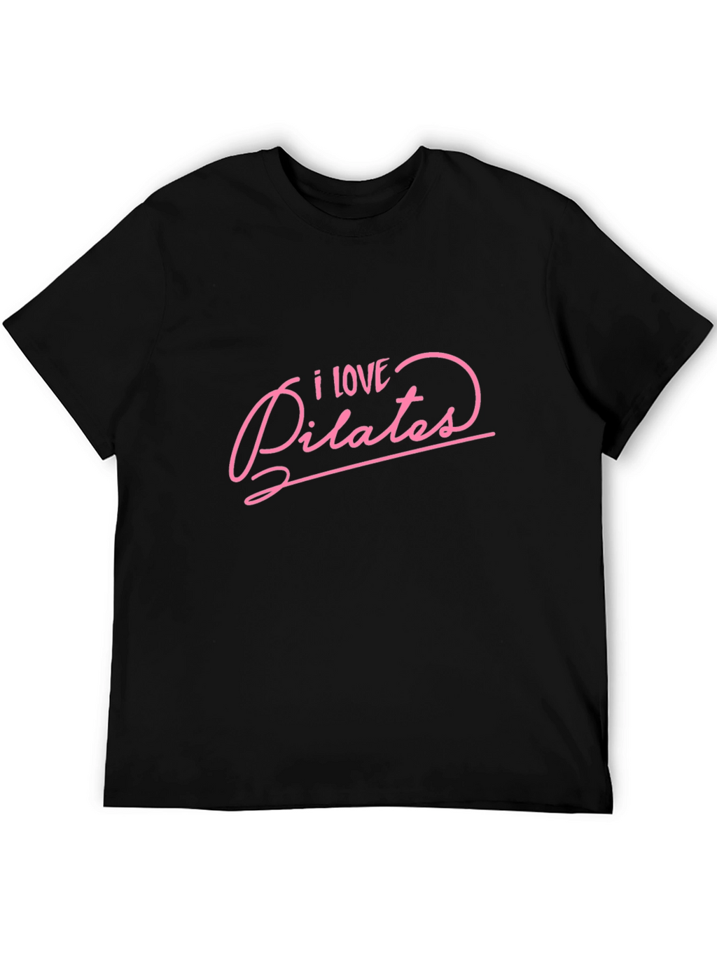 I Love Pilates Black T-Shirt