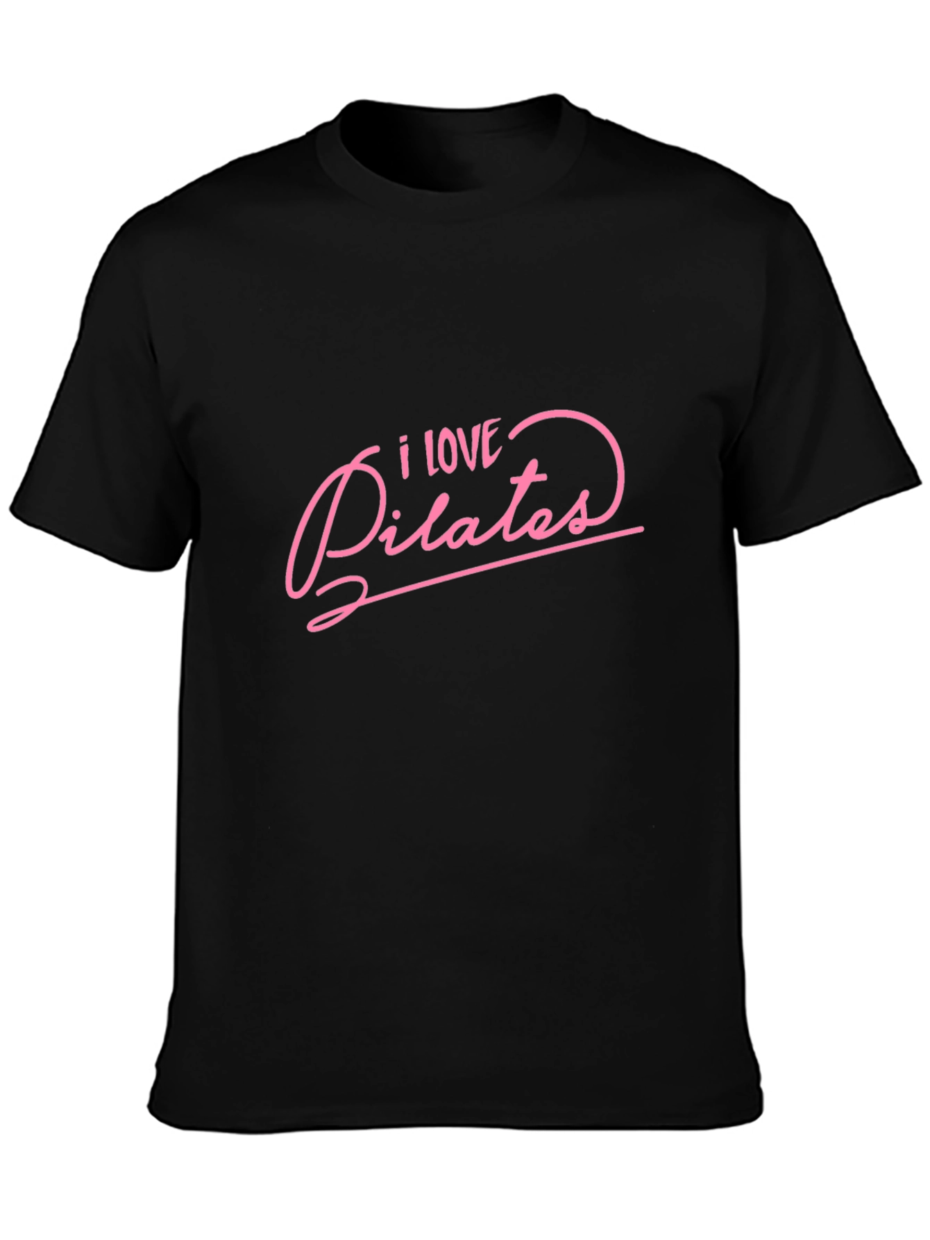 I Love Pilates Black T-Shirt