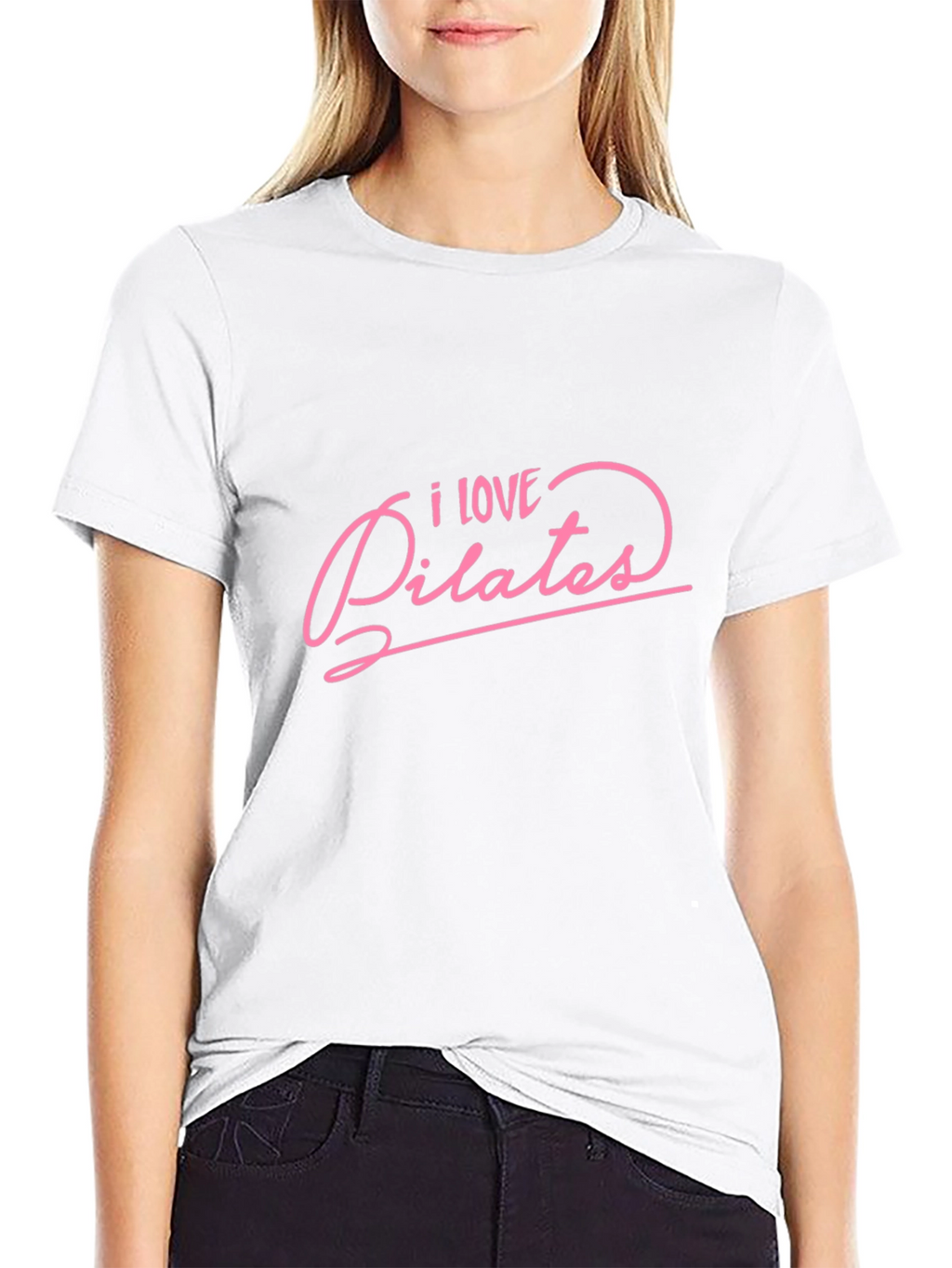 I Love Pilates Black T-Shirt