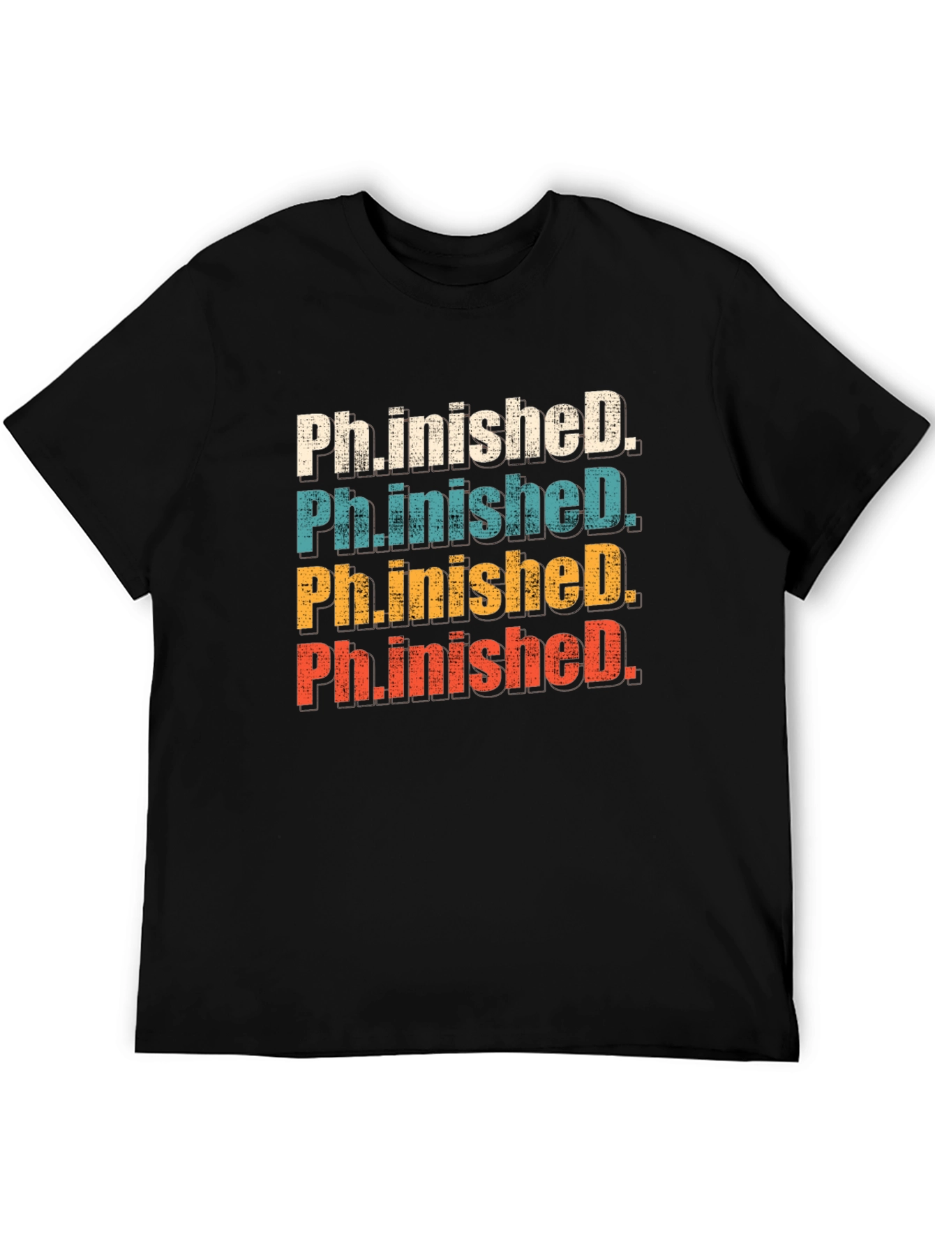 Ph.inishedD Vintage Retro T-Shirt Graduation Gift