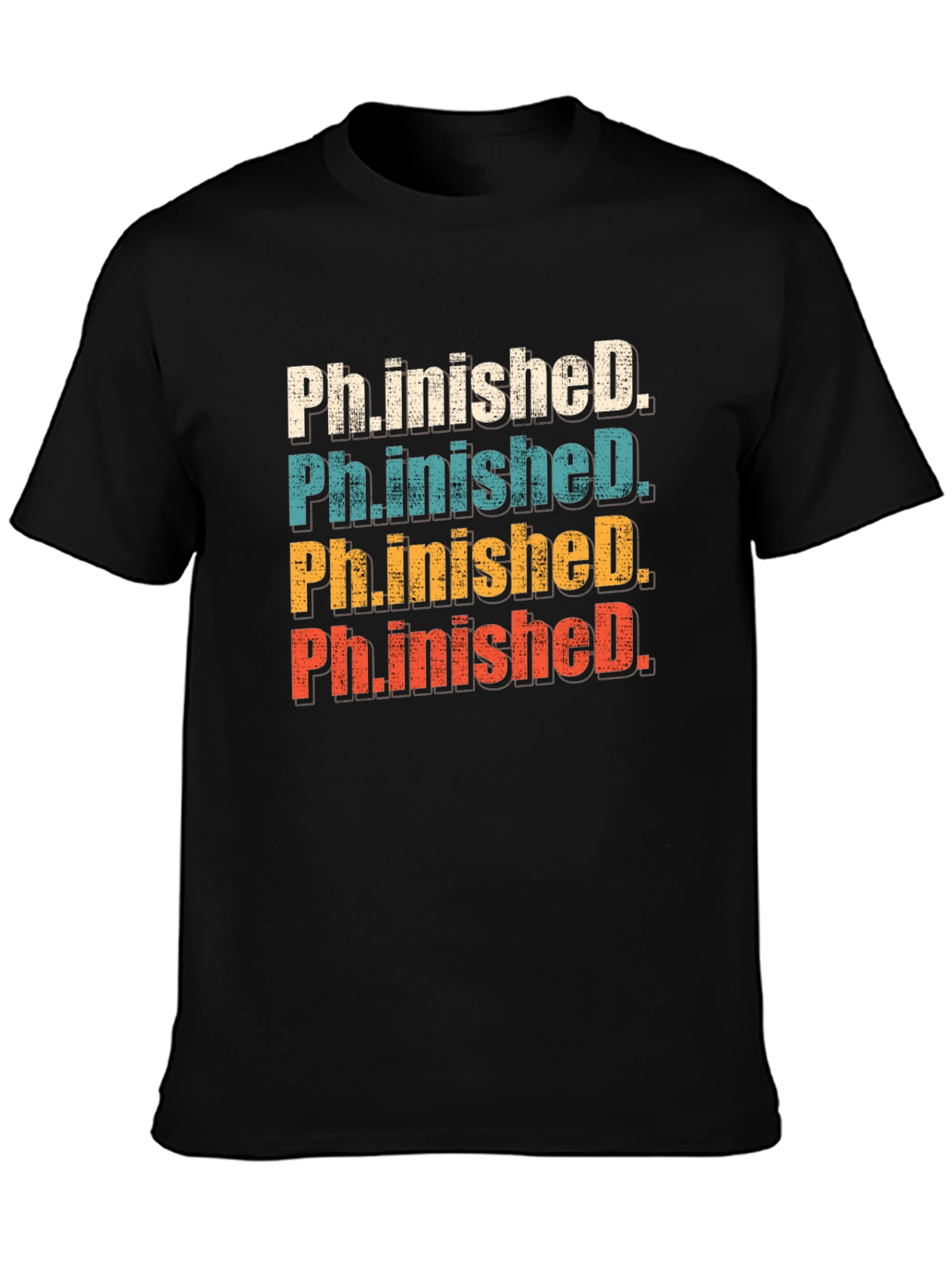Ph.inishedD Vintage Retro T-Shirt Graduation Gift