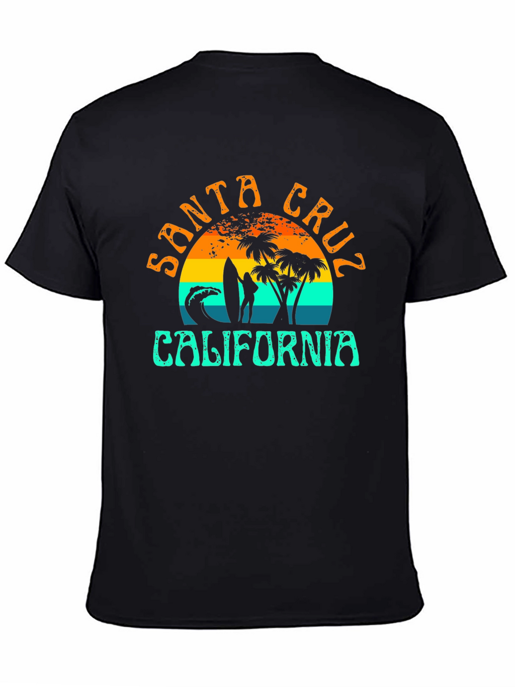 Santa Cruz California Surf Tee - Black