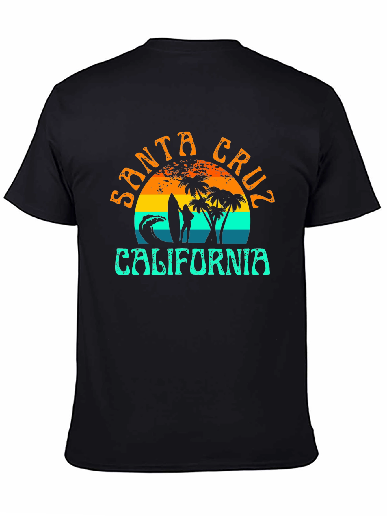 Santa Cruz California Surf Tee - Black